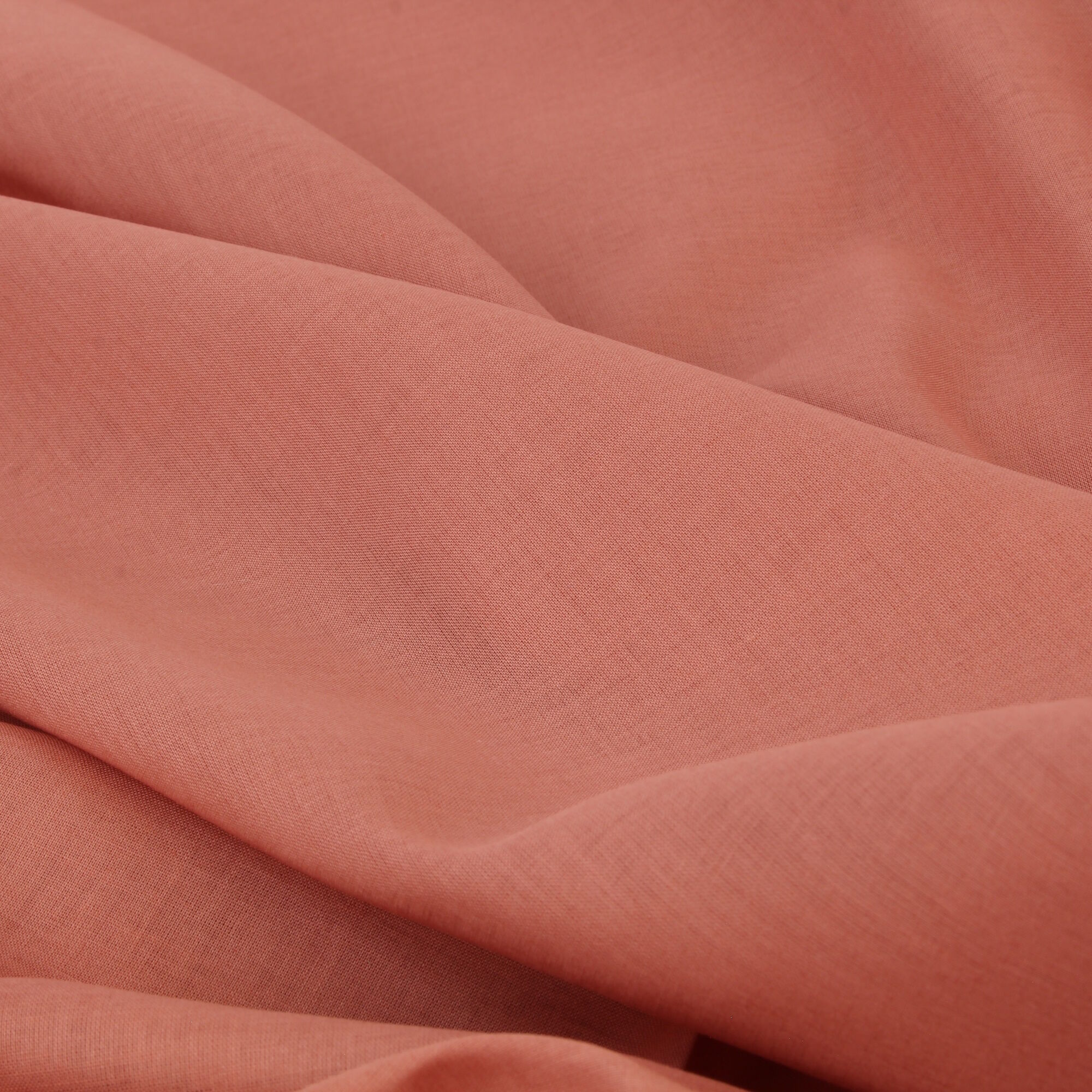 Stoff Meterware Uni Blush Rose Voile Bio Baumwolle
