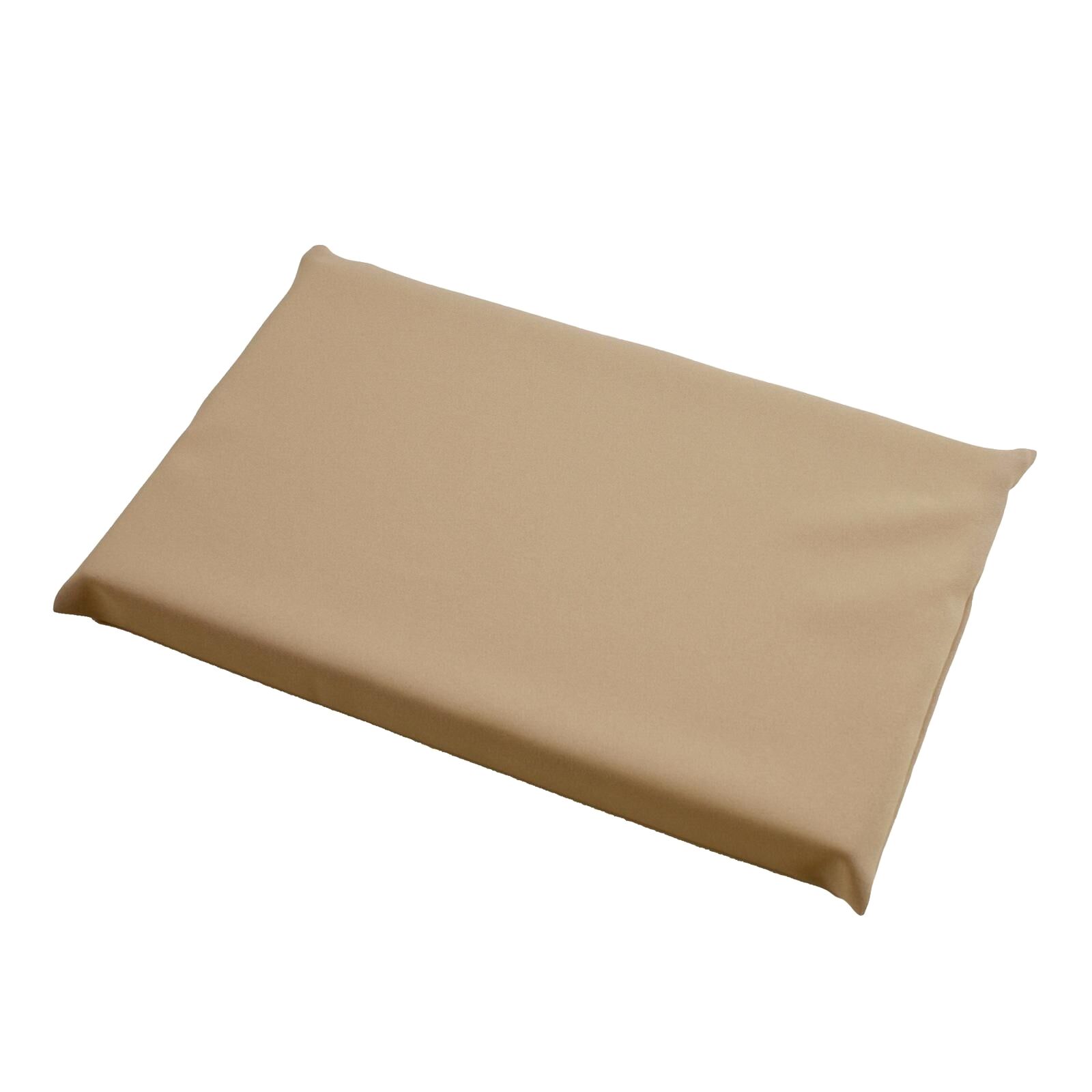 Sitzkissen Polyester Sand 37x23x3 cm Bezug abnehmbar