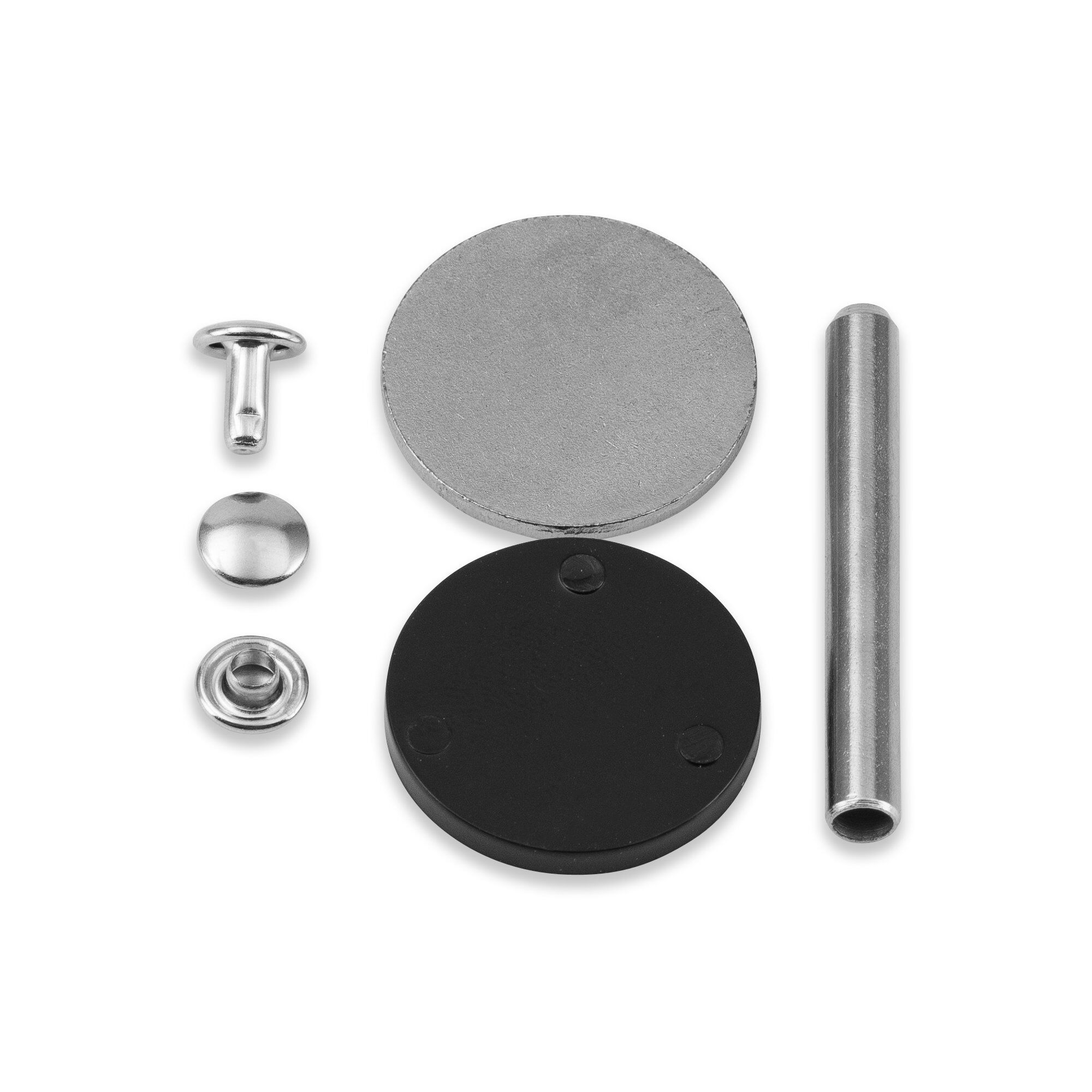 Hohlnieten Durchmesser 7,5 mm Höhe 3-4 mm silberfarbig