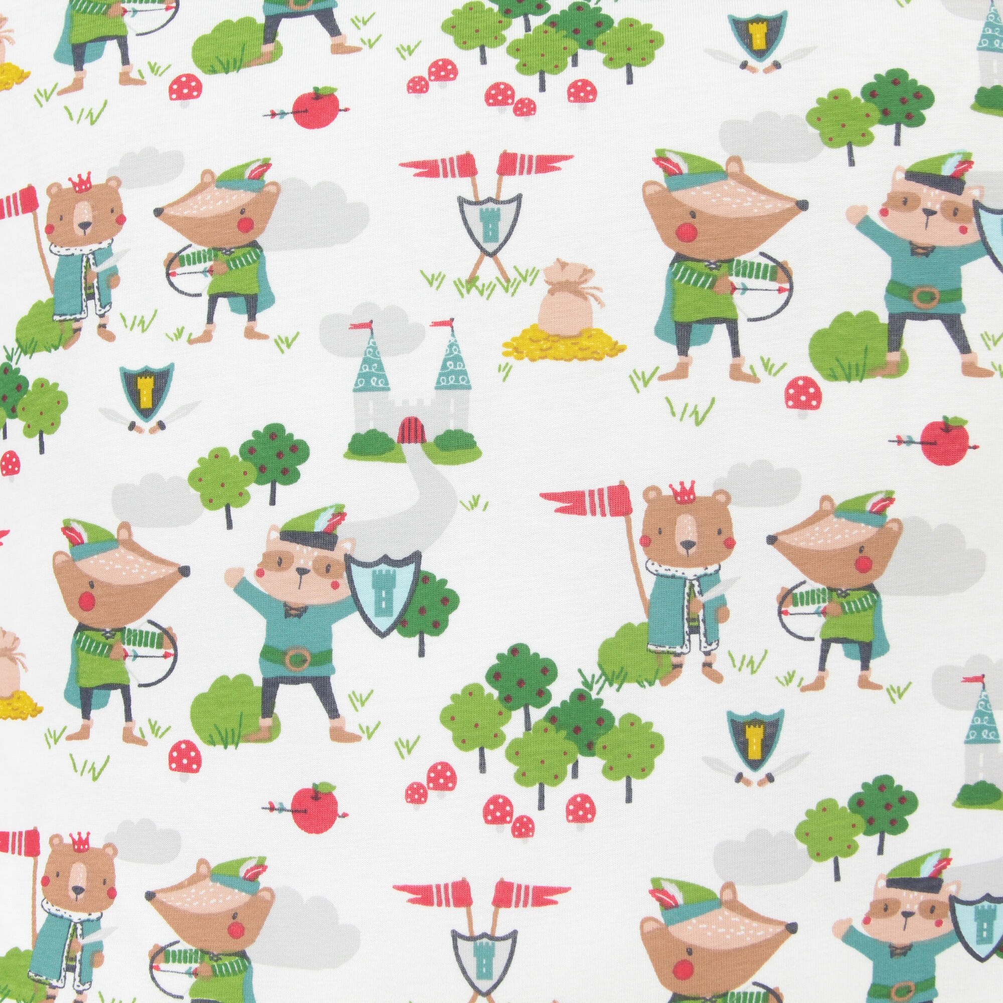 Kissenbezug 40x40 cm Abenteuer Maus Jersey