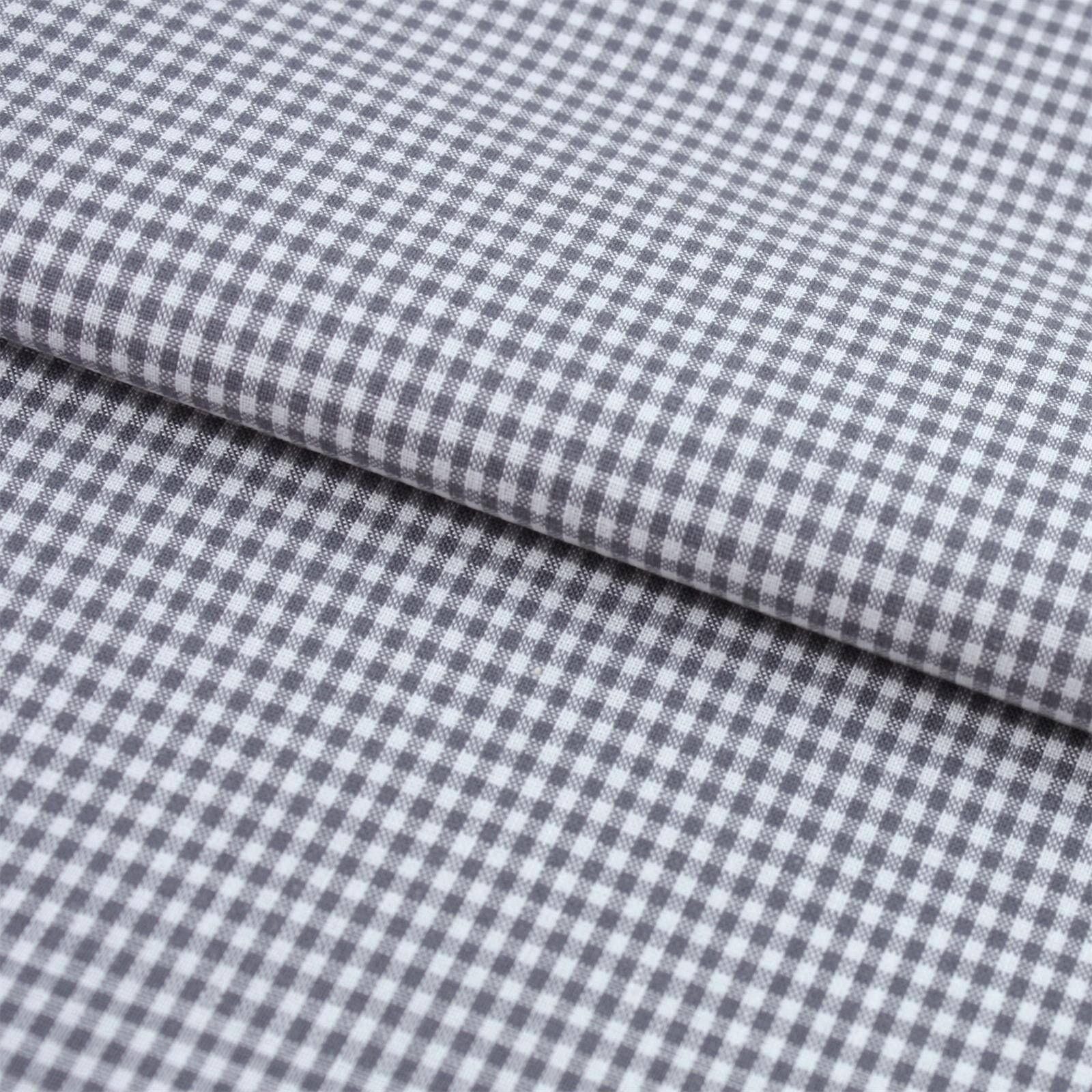 Stoff Meterware Karo 2x2 mm Grau