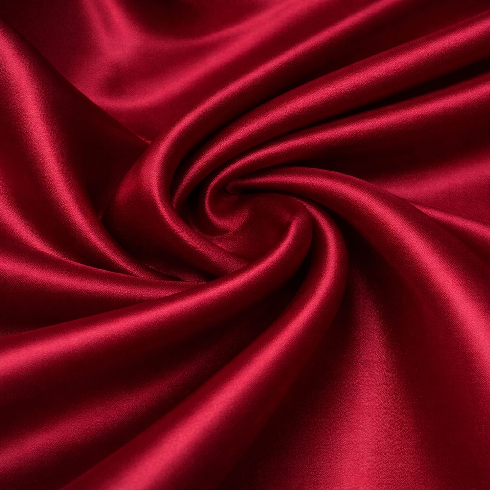 Satin Stoff Weinrot Glänzender Glanzsatin Meterware