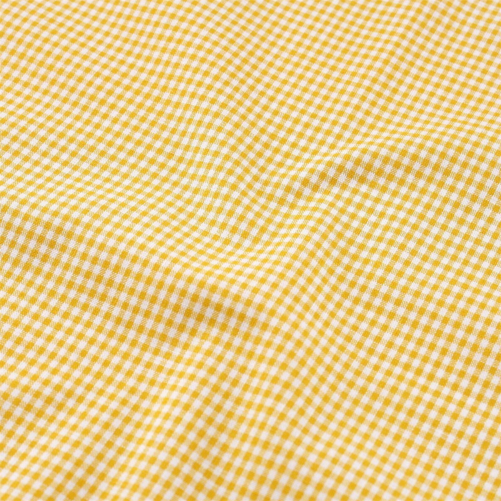 Stoff Meterware Karo 2x2 mm Gelb