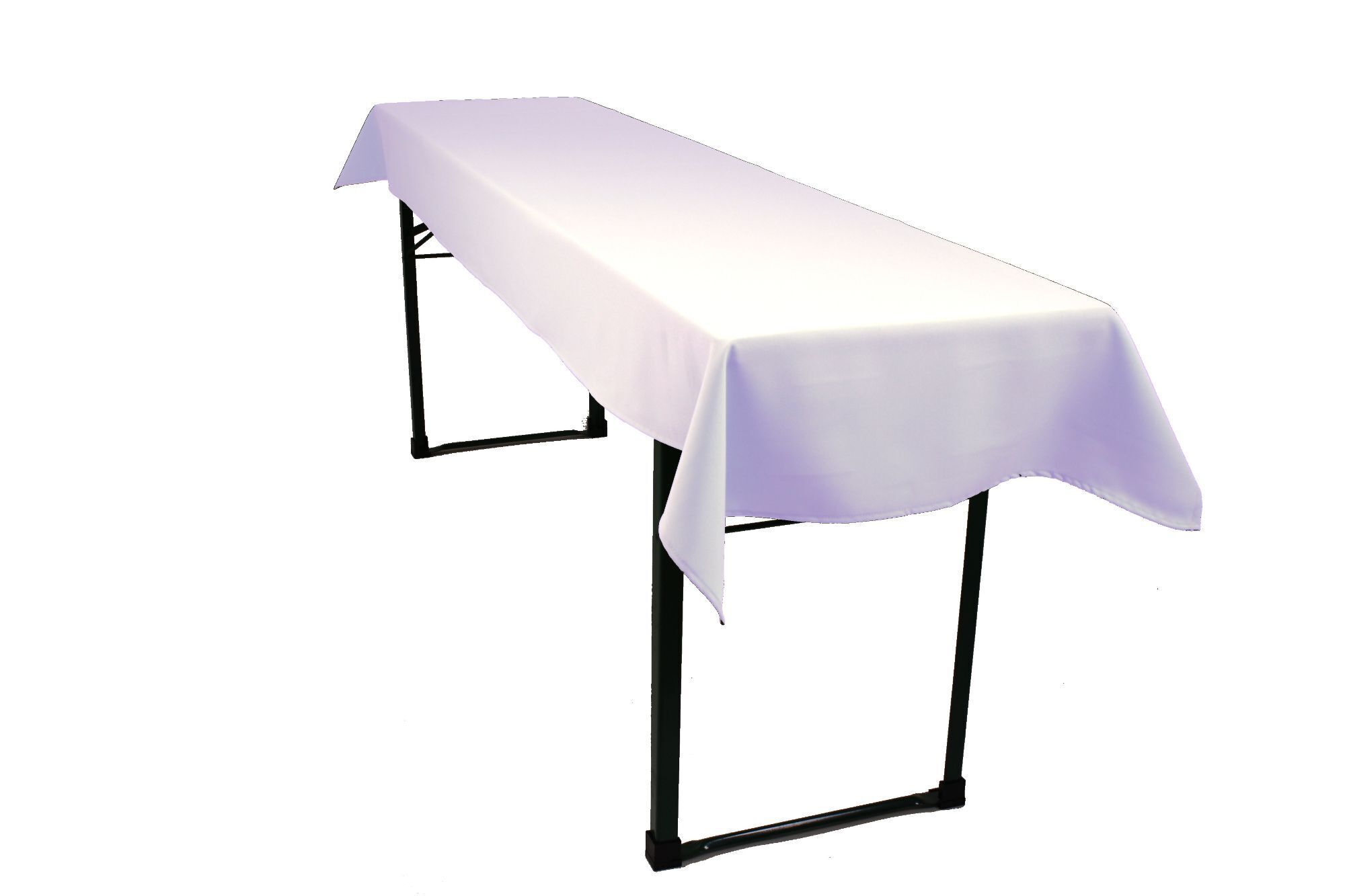 Biertisch Tischdecke Teflon Beschichtet - 100x270 - Weiß