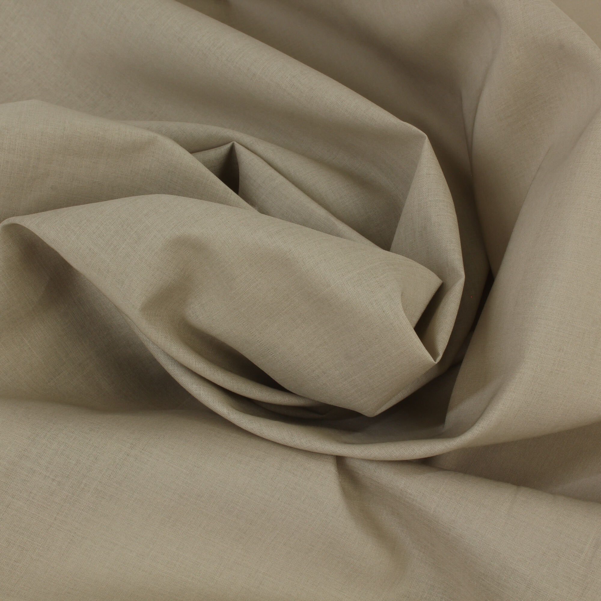 Stoff Meterware Uni Sand Voile Bio Baumwolle