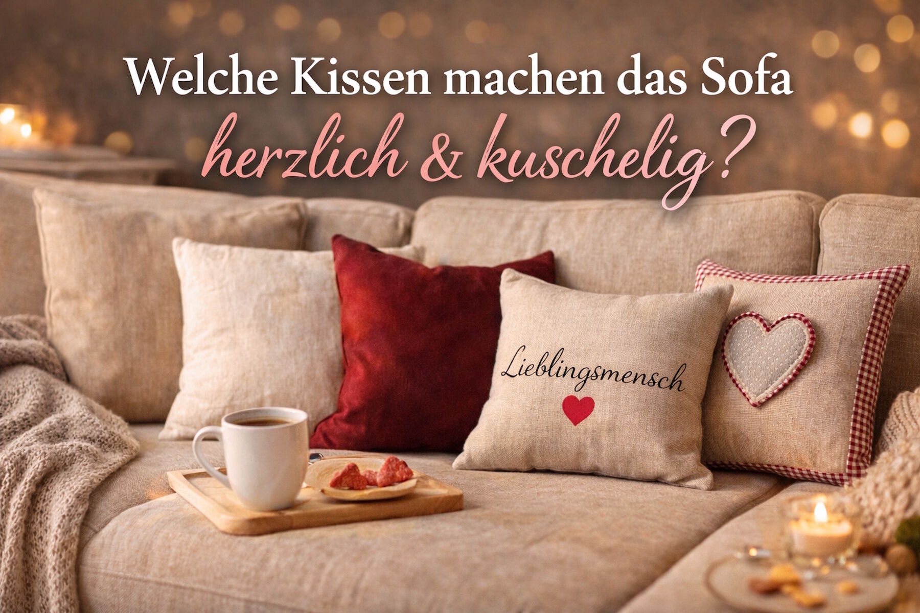 Kuschelige Sofakissen: Welche Kissen machen das Sofa warm & herzlich?