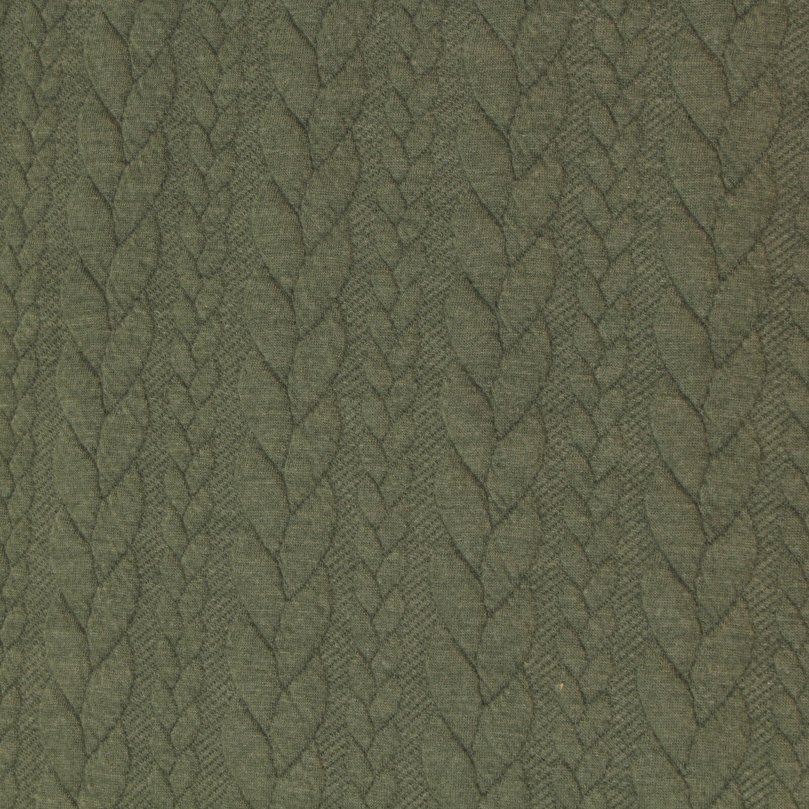 Kissenbezug 50x50 cm Zopfmuster Dunkelgrün