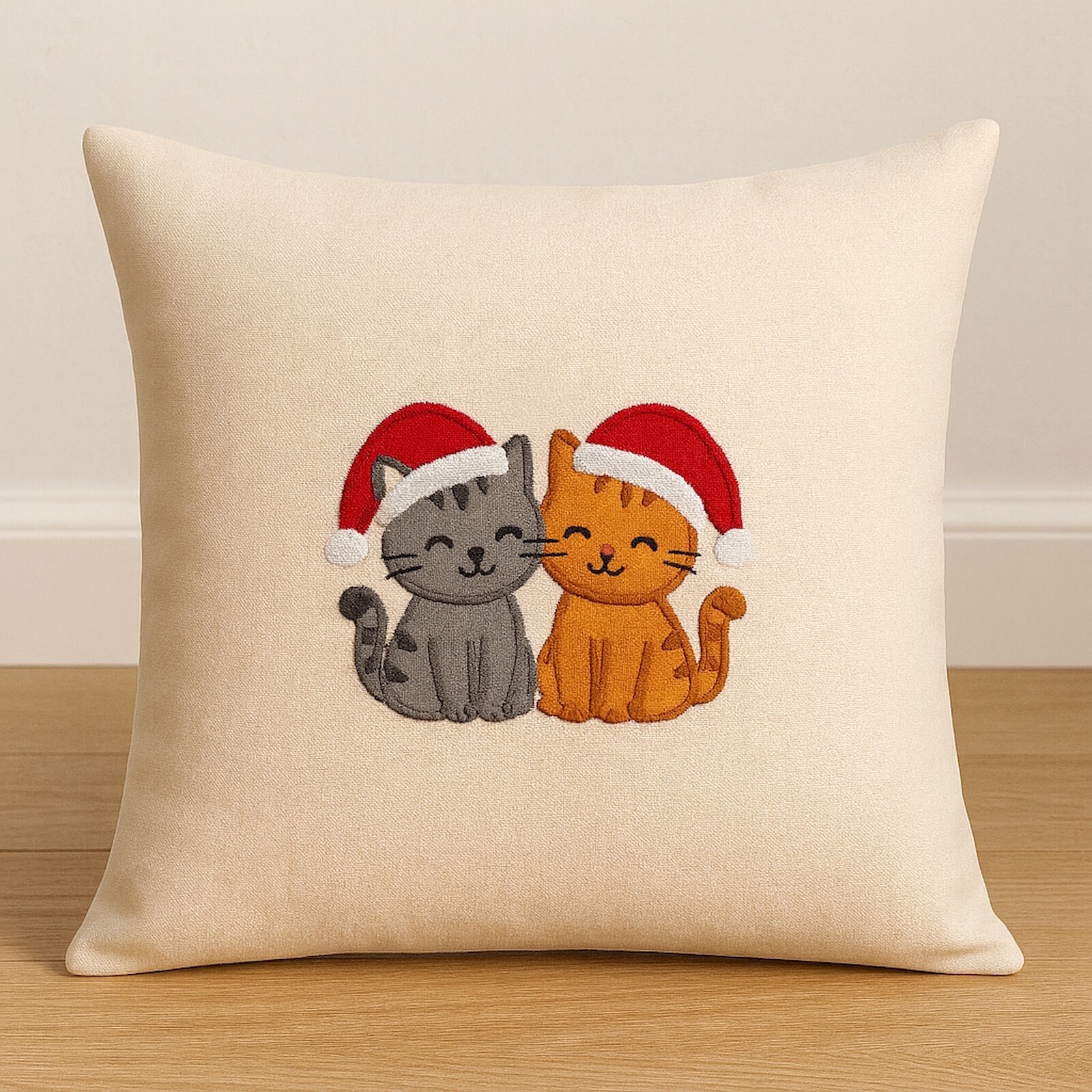 Weihnachtskissen Katzen 40x40 cm