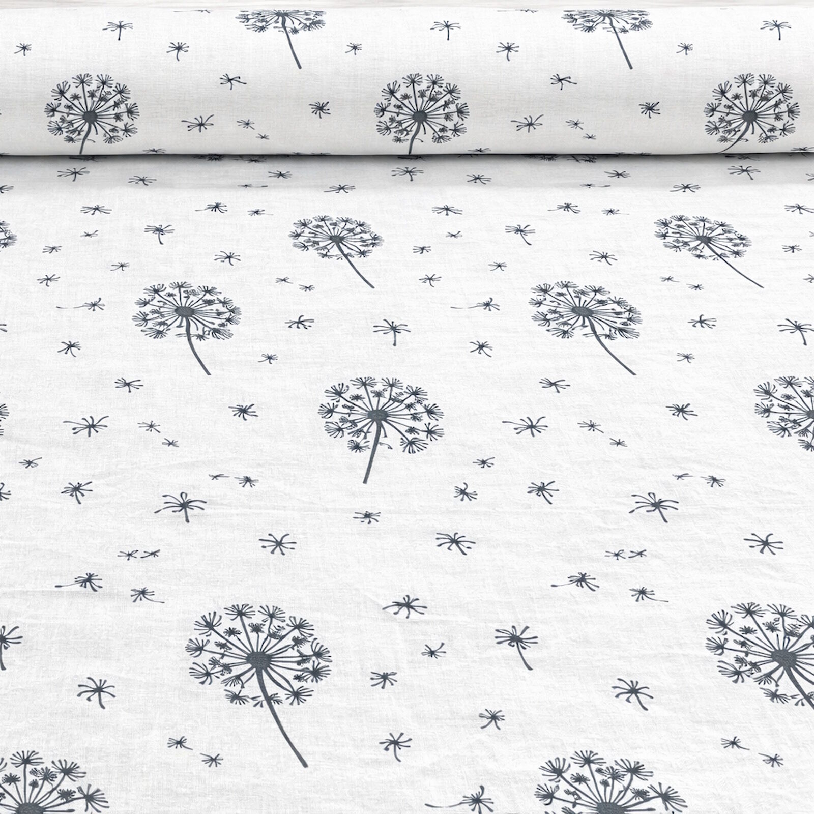 Stoff Pusteblumen Baumwolle Meterware