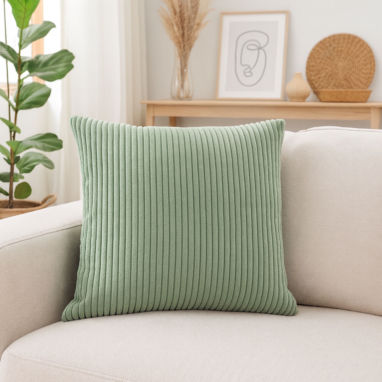 Kissenbezug 40x40 cm Cord Kopalina Mint Grün