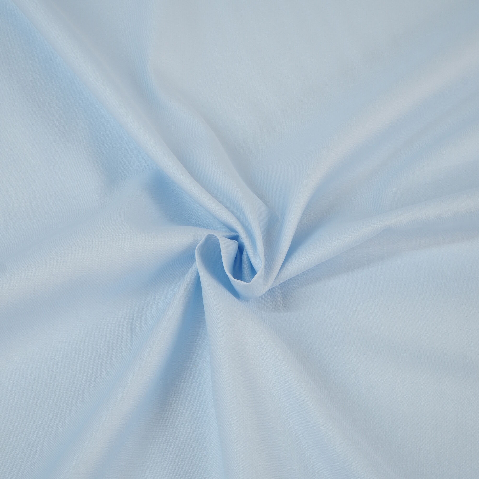 Mako Satin Stoff Hellblau Baumwolle