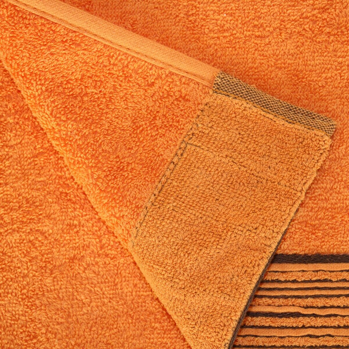 Gästehandtuch 30x50 cm Streifen Orange