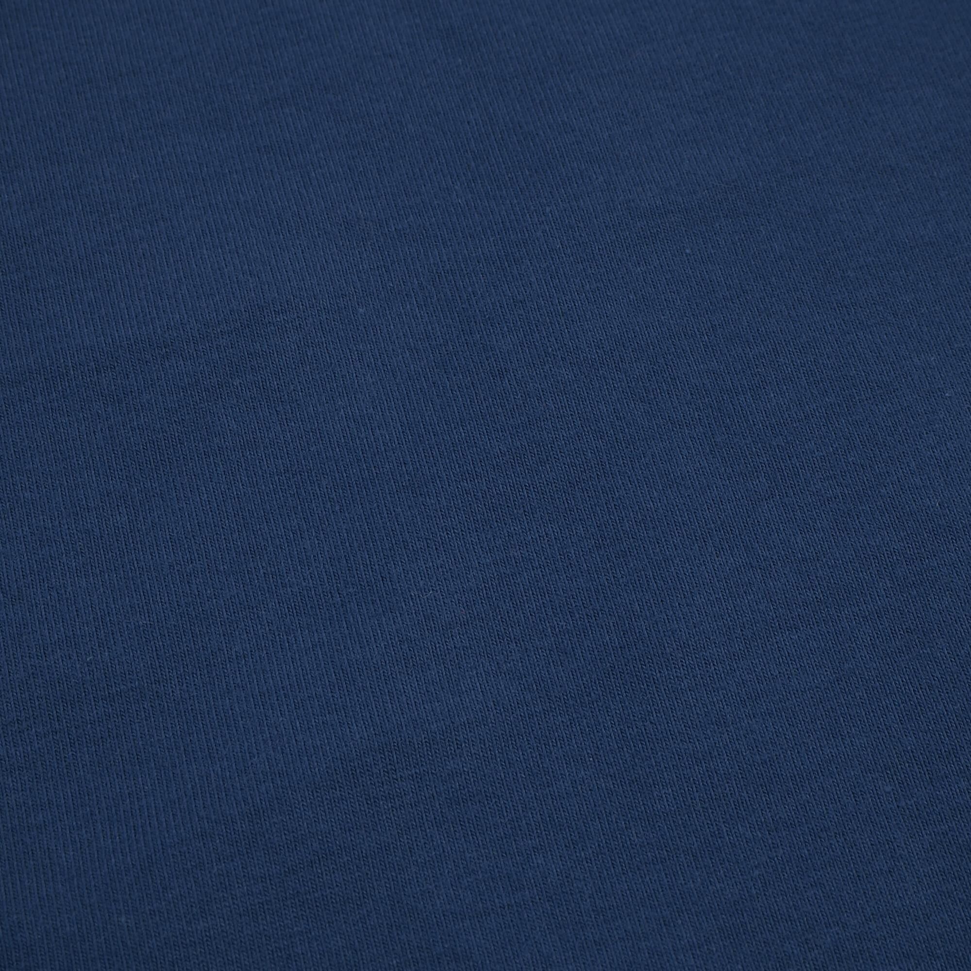 Stoff Meterware Uni Jeans Blau Jersey