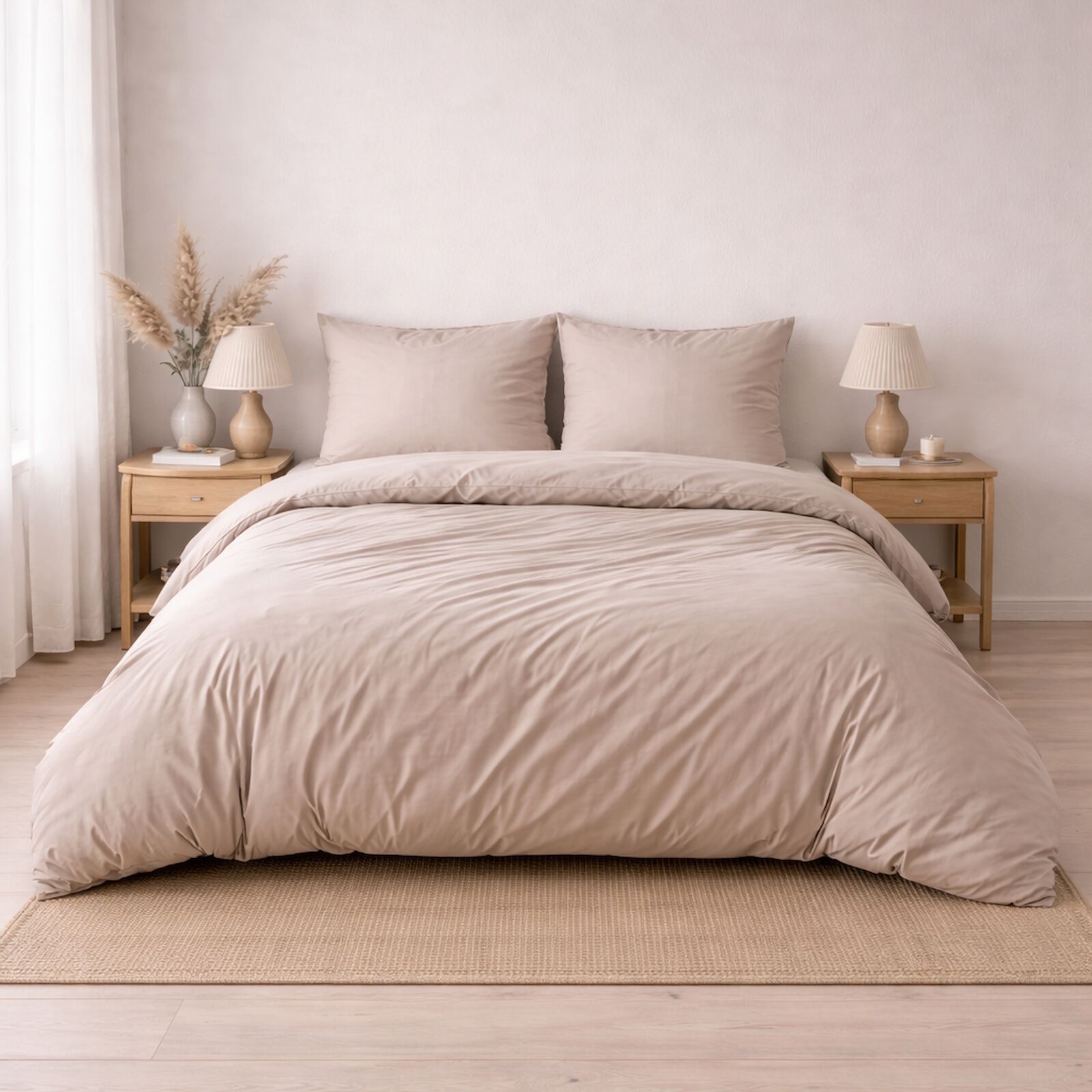 Lyocell Bettwäsche TENCEL Sand Beige 135x200 Sandwash