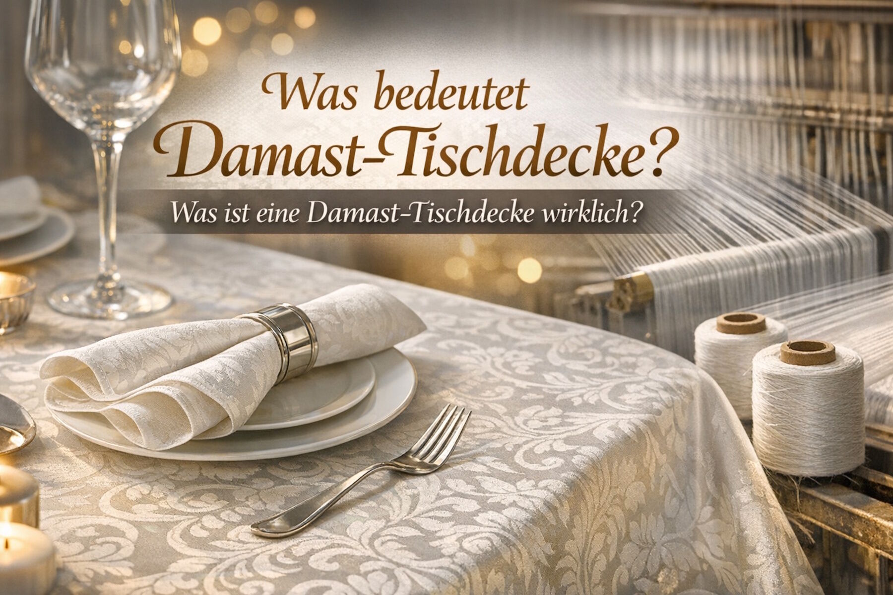 Damast Tischdecke: Bedeutung, Eigenschaften & Pflege