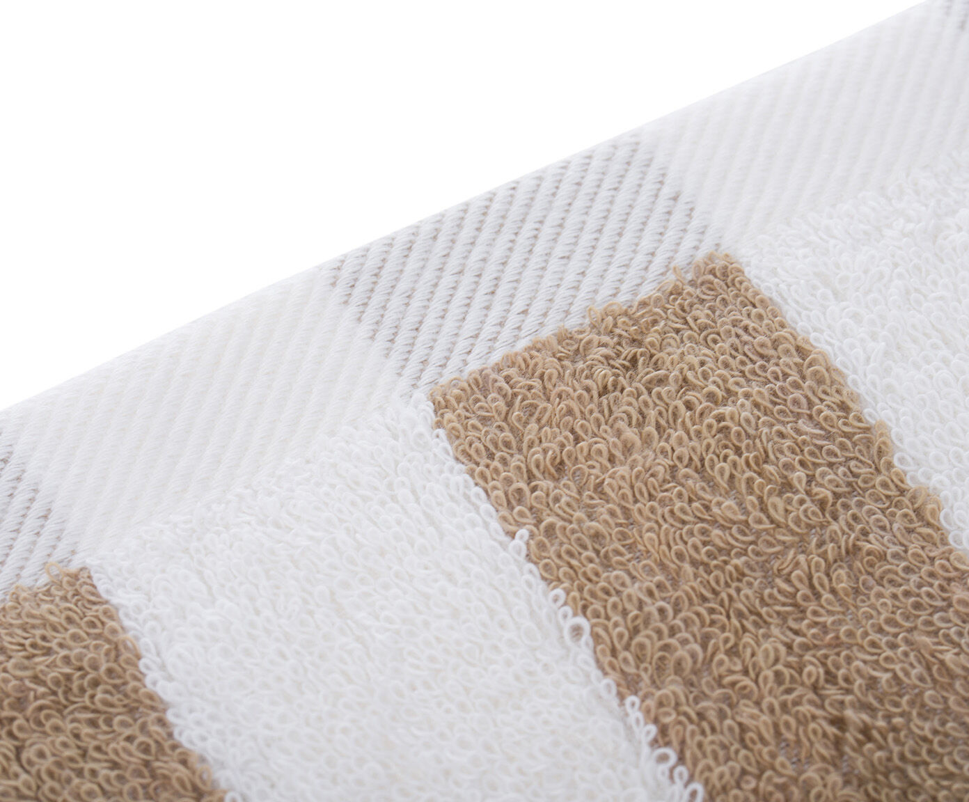 Gözze Duschtuch RIMINI 70x140 cm Blockstreifen - Cappuccino