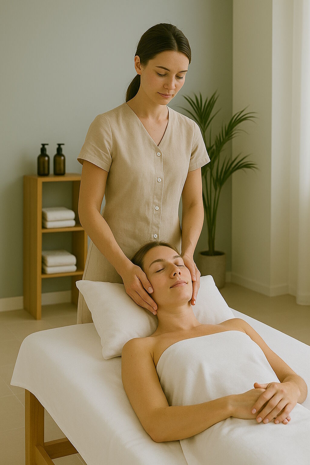 Kissenbezug Uni Weiß Baumwolle Linon RV