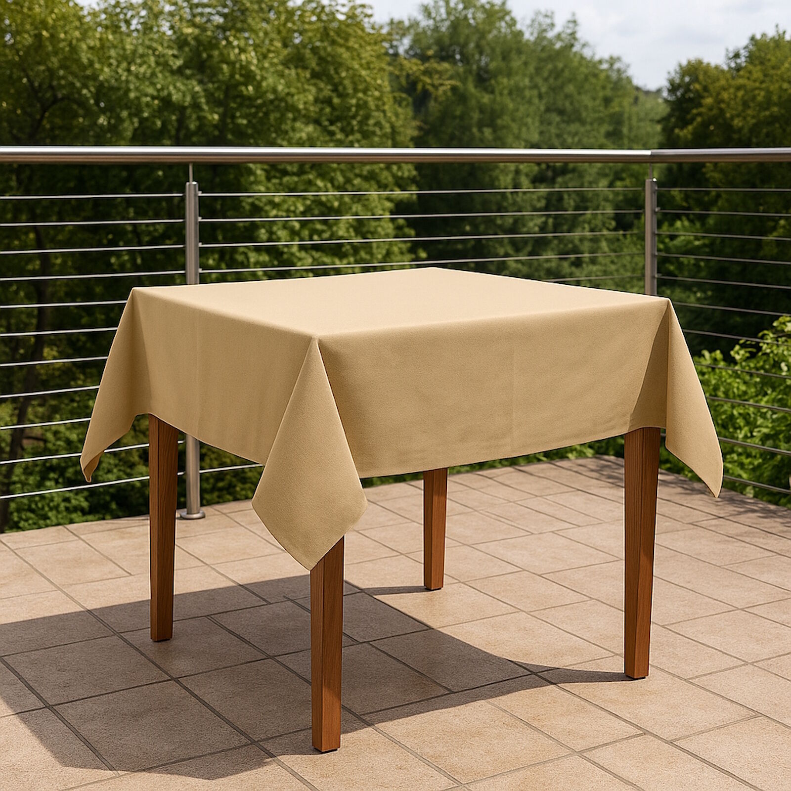 Tischdecke Teflon Beschichtet - 100x100 - Sand
