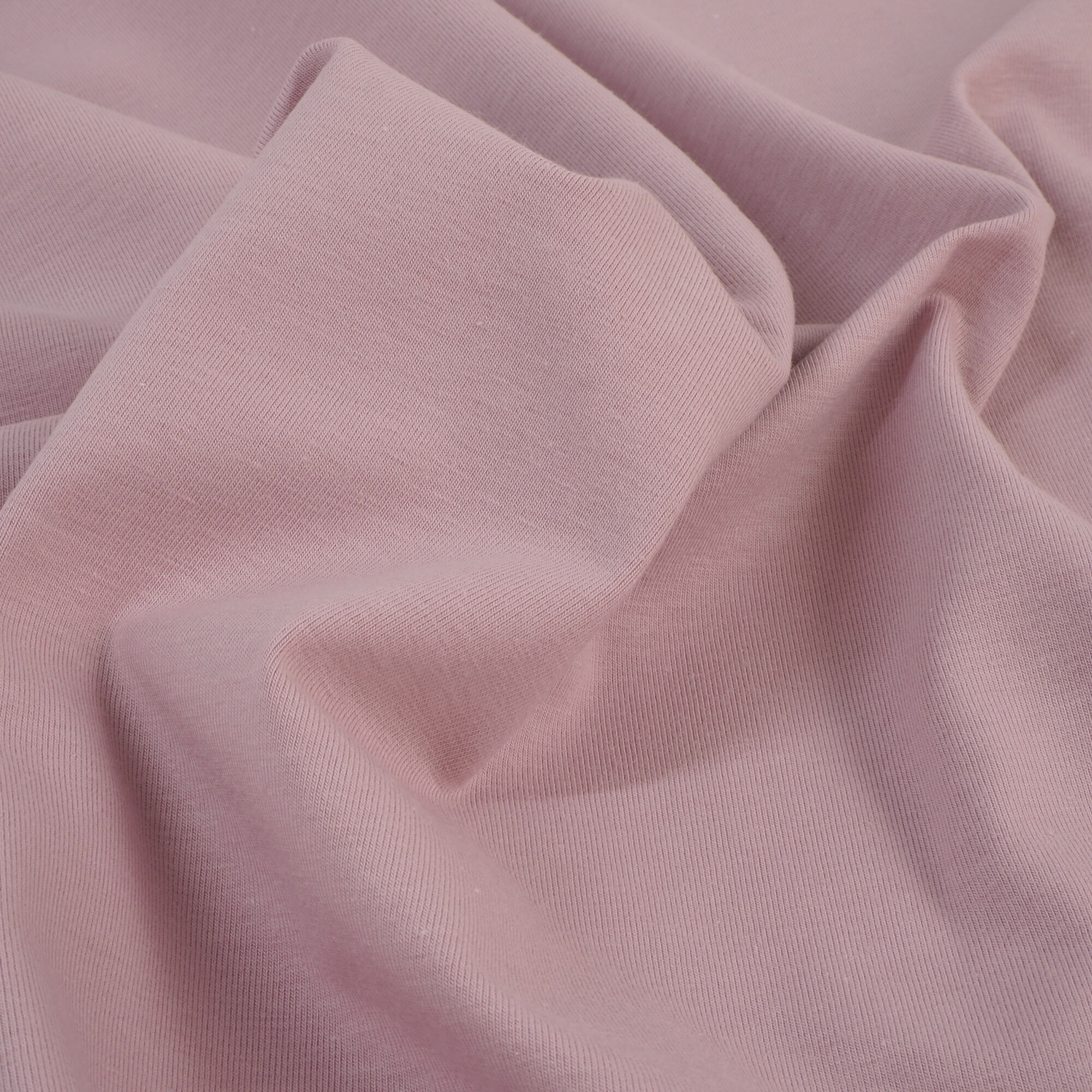 Stoff Meterware Uni Mauve Jersey