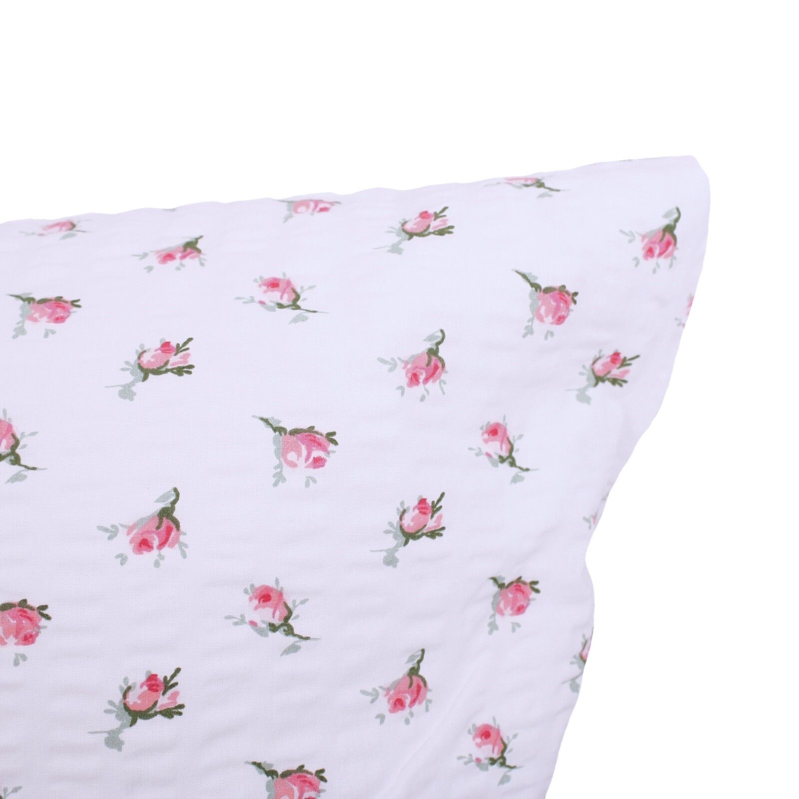 Seersucker Hotelbettwäsche Rosen Rot