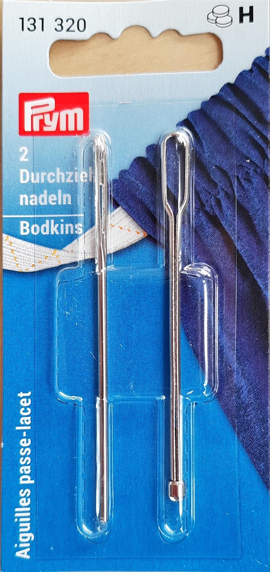 Durchziehnadeln ST silberfarbig 2 Formen