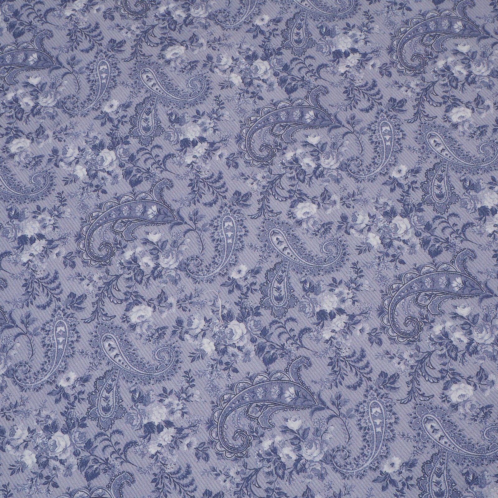 Dirndlstoff Blumen Paisley Blau Tracht