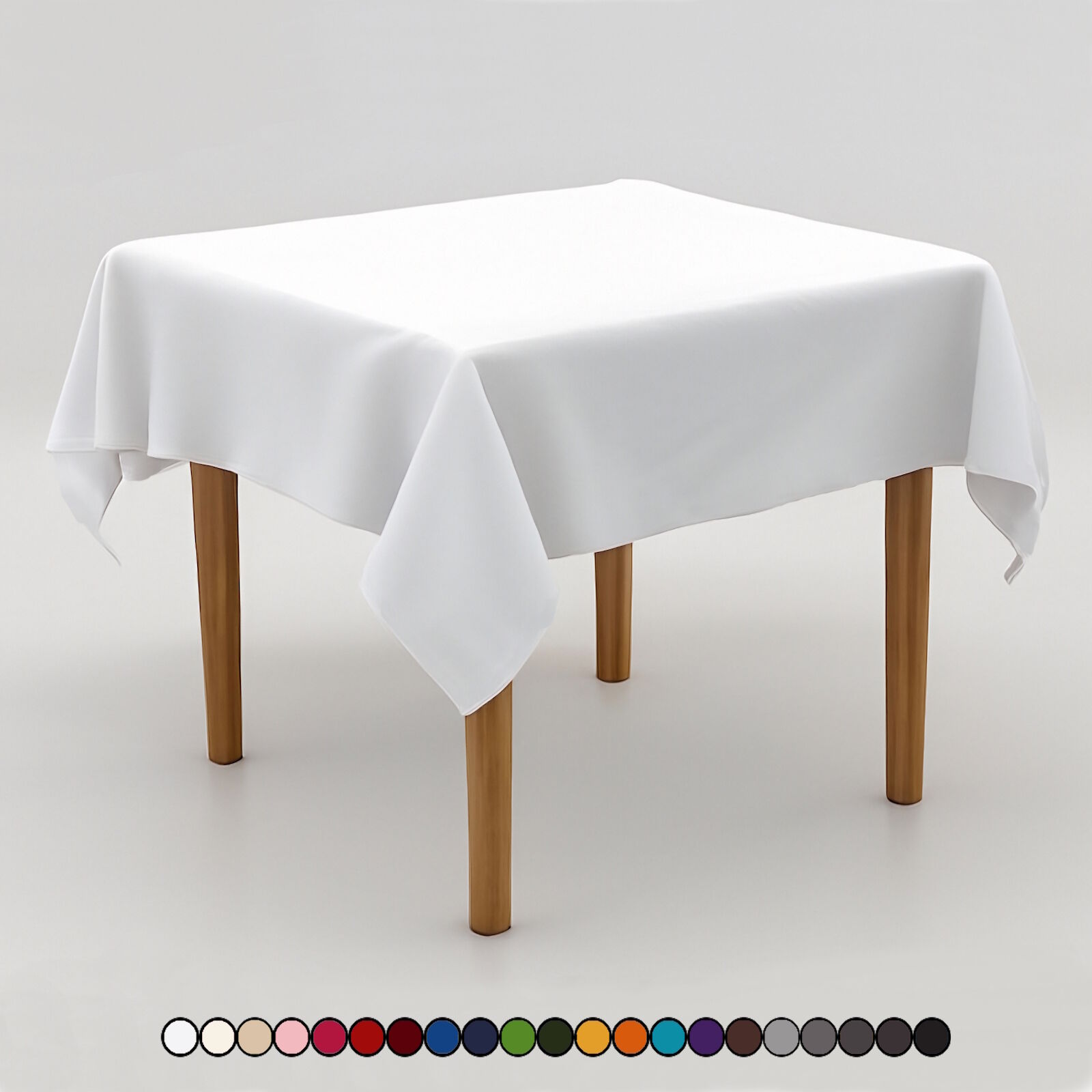 Tischdecke Polyester bügelfrei – große Auswahl Farben & Größen