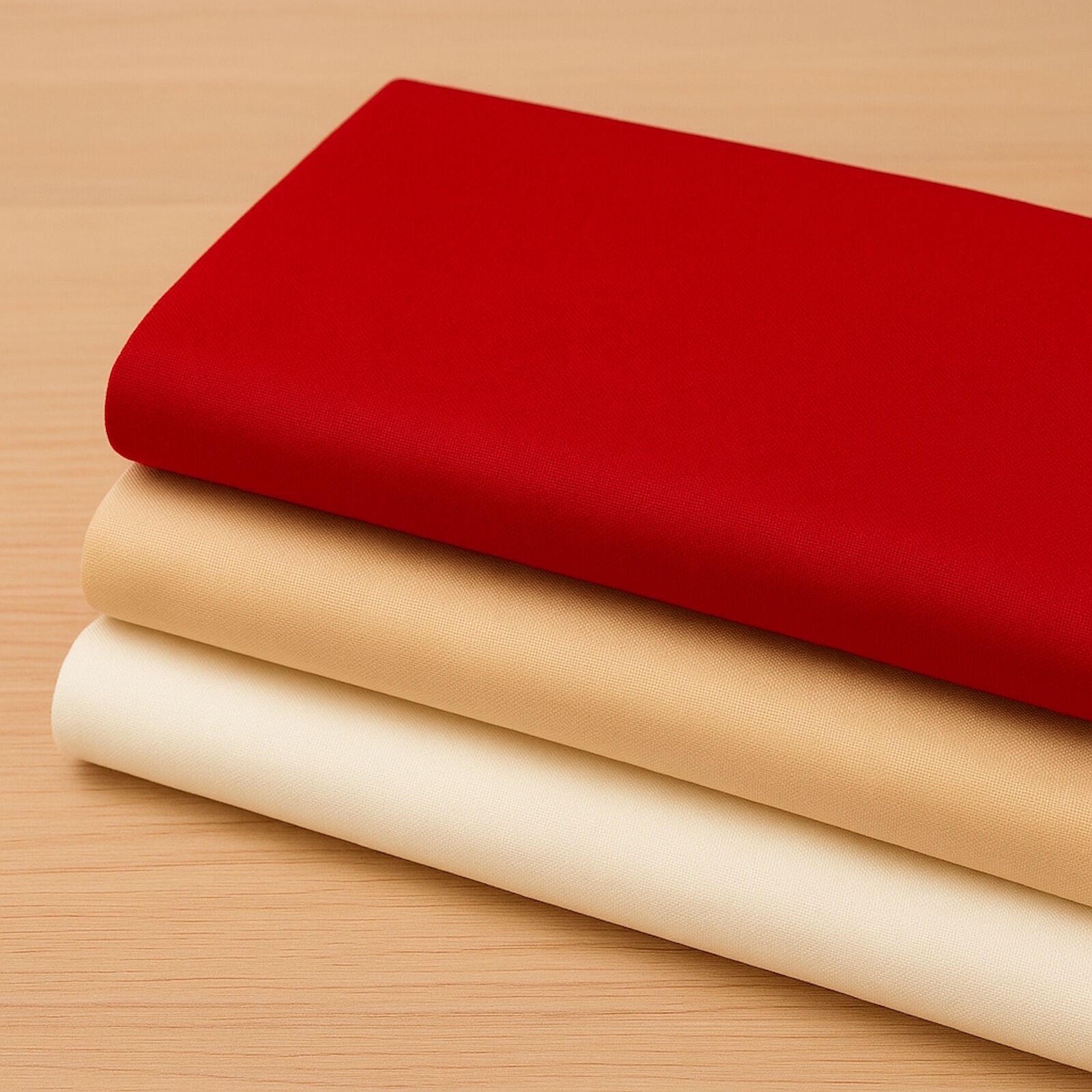 Stoffpaket Landhaus Rot Beige Creme 3m