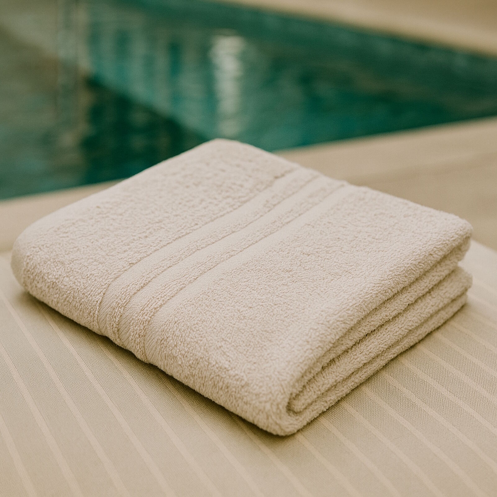 Wellness Handtuch Creme Natur 50x100 6 Stück