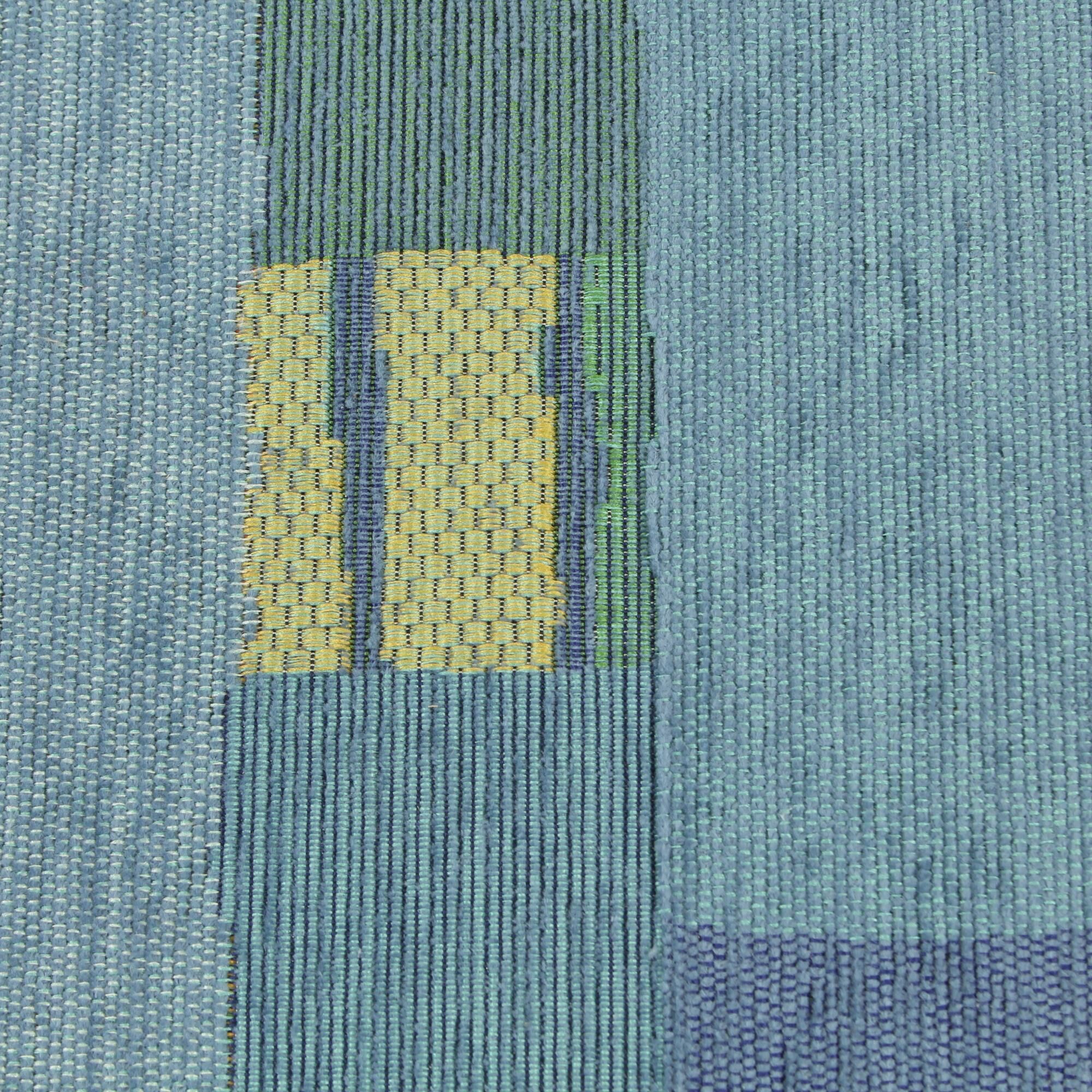 Möbelbezugsstoff Blau Orange
