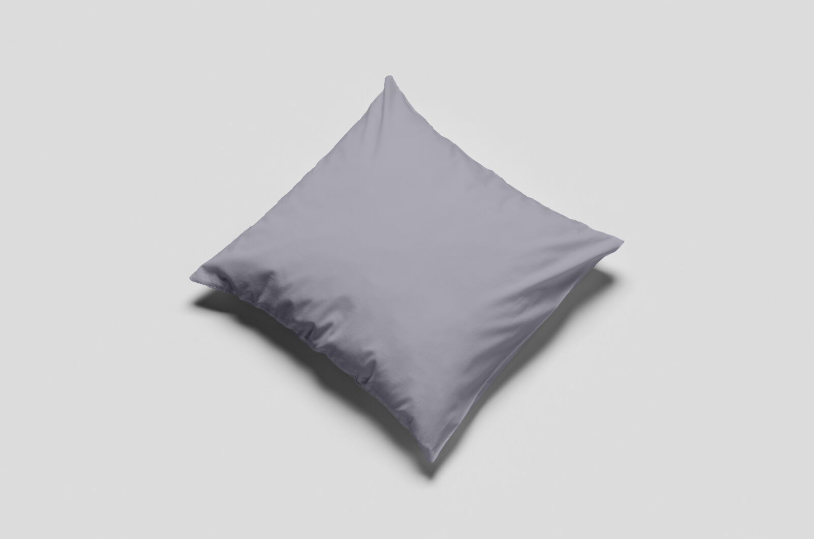 Komplettkissen Baumwolle Linon-Hellgrau / 30x30 cm