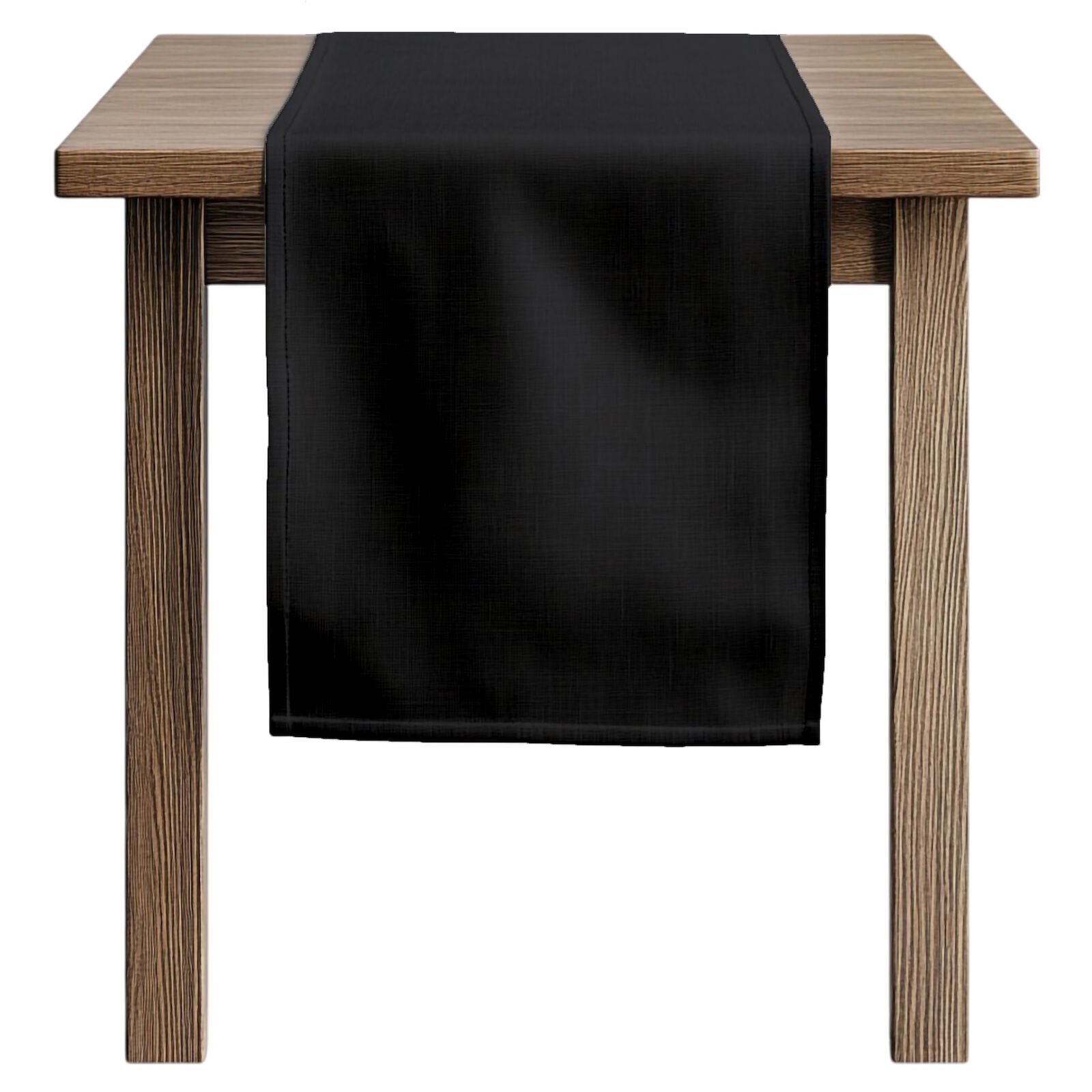 Tischläufer Uni Toledo-40x180-Schwarz