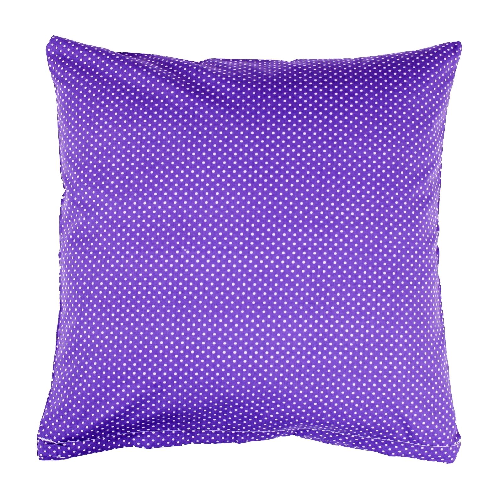 Kissenbezug 30x30 cm Punkte 2 mm Weiß auf Lila