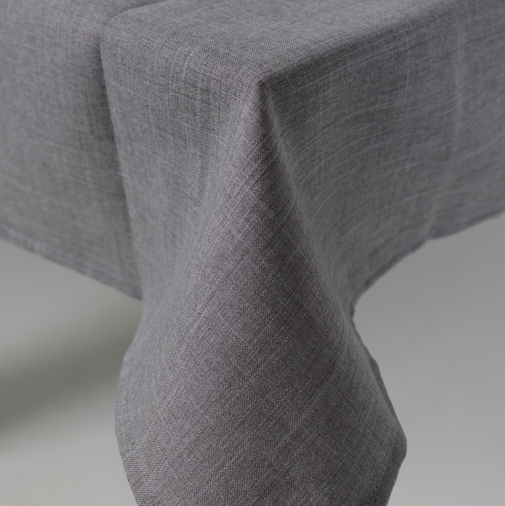 Tischdecke 80x80 cm Grau meliert Polyester