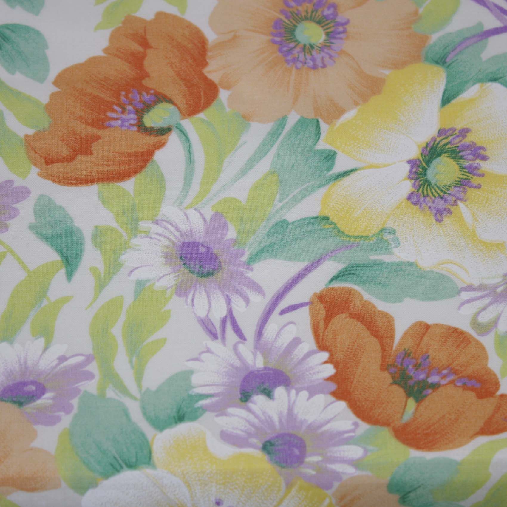 Outdoor Tischdecke Blumen Orange-80x80 cm