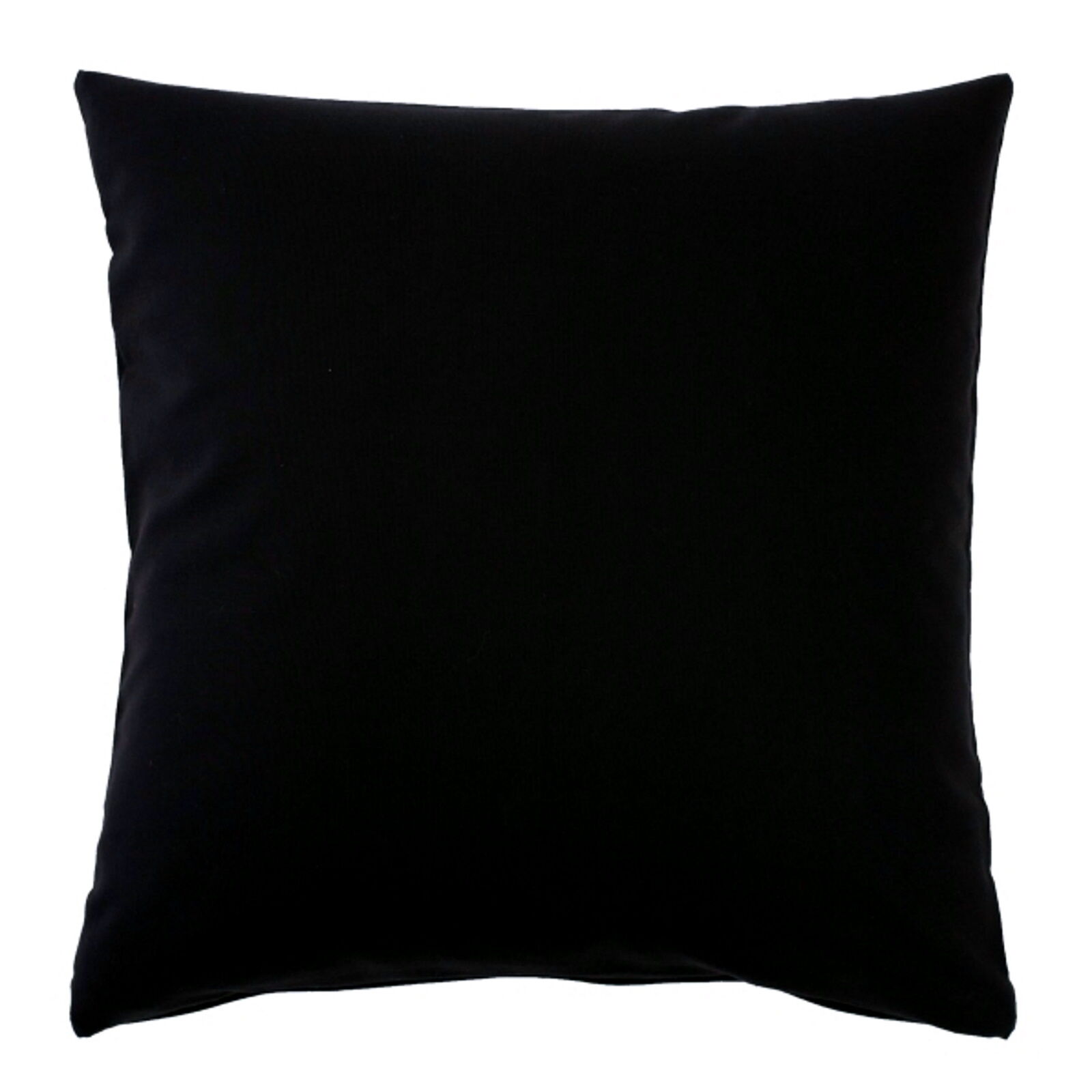 Kissenbezug Uni Baumwolle Flanell-30x30-Schwarz