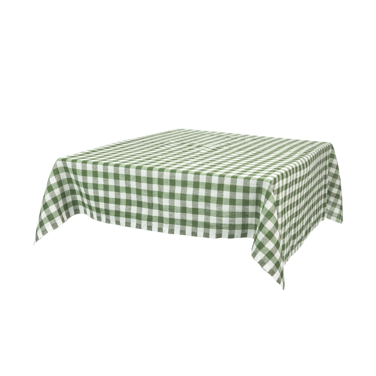 Wachstuch Tischdecke Karo Grün