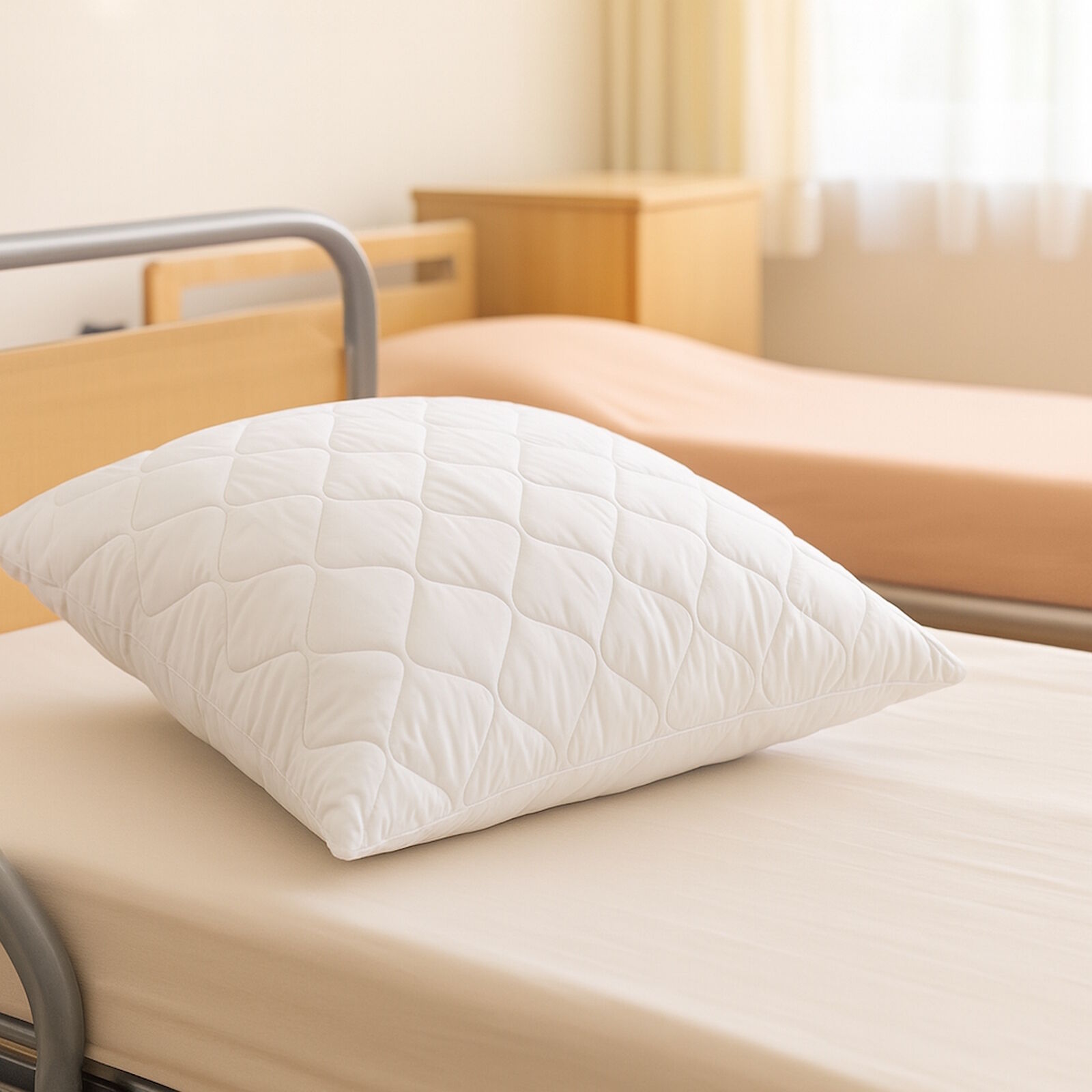 Pflege Kopfkissen Kissenfüllung 80x80 cm Kochfest Mikrofaser