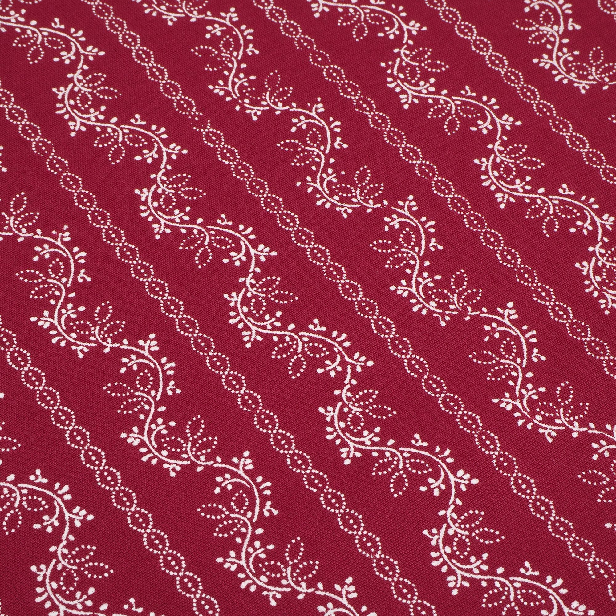 Dirndlstoff Blumen Streifen Rot Flori Tracht