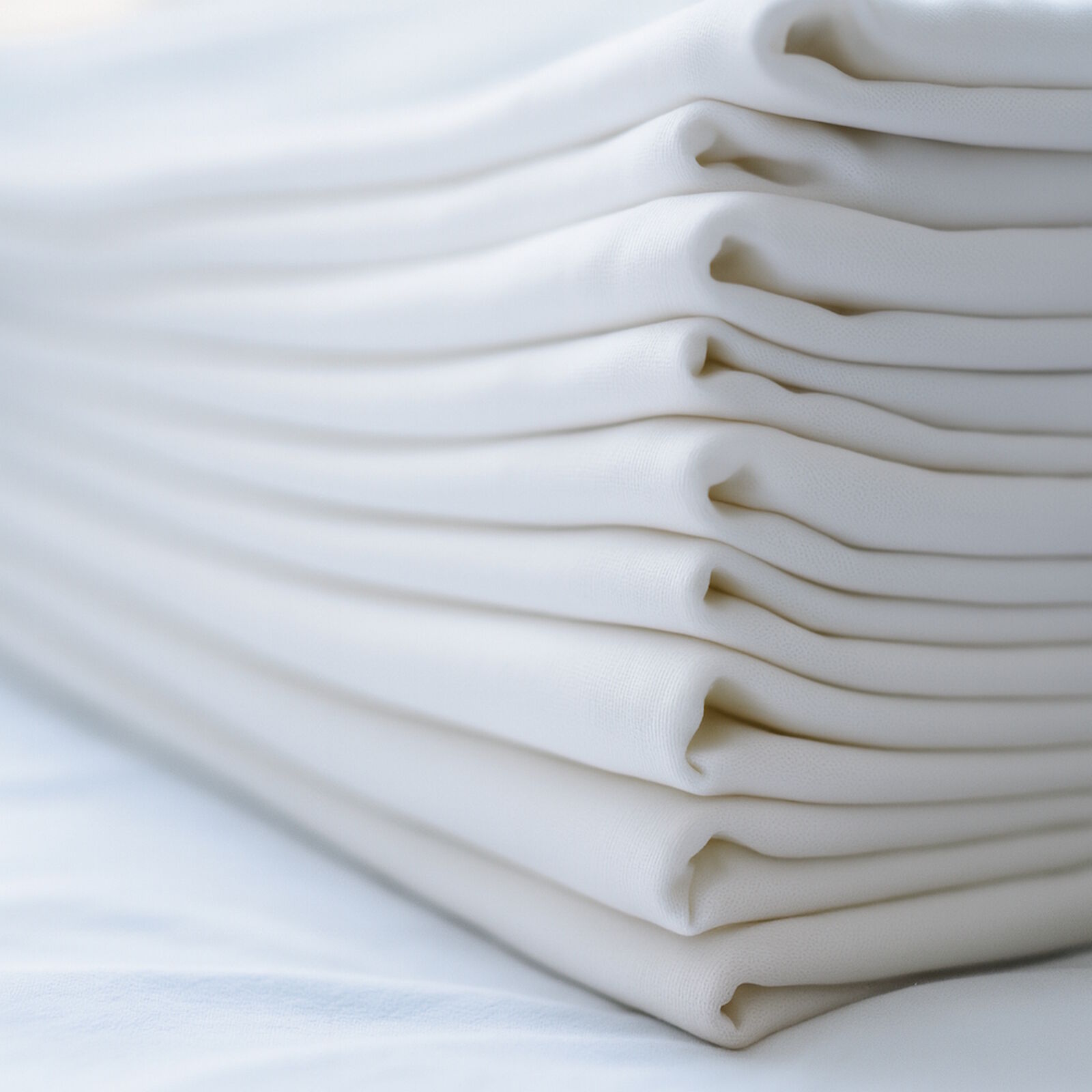 Bettlaken Weiß Baumwolle 10er Pack-150x250 cm