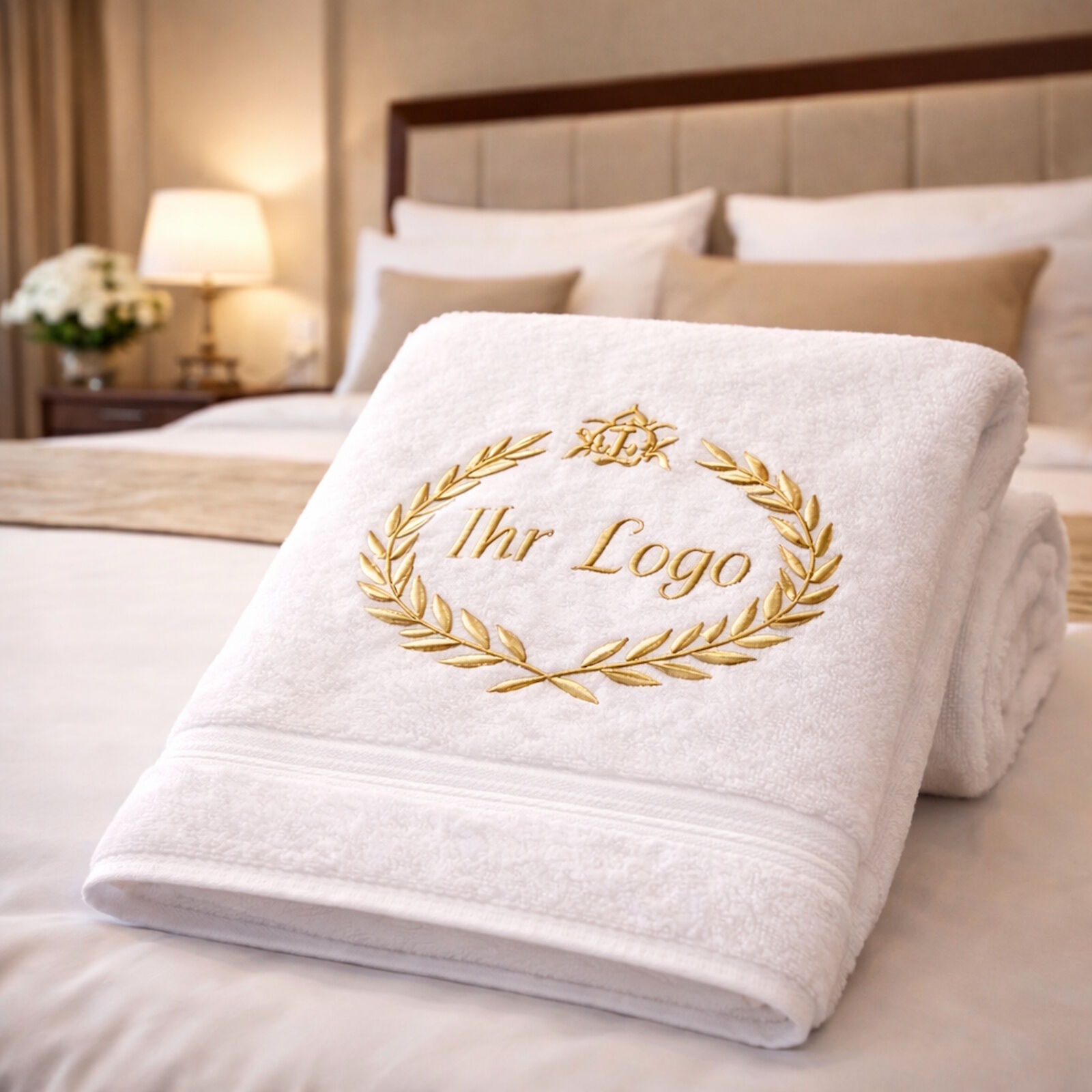 Hotel Handtuch 50x100 individuelles Logo