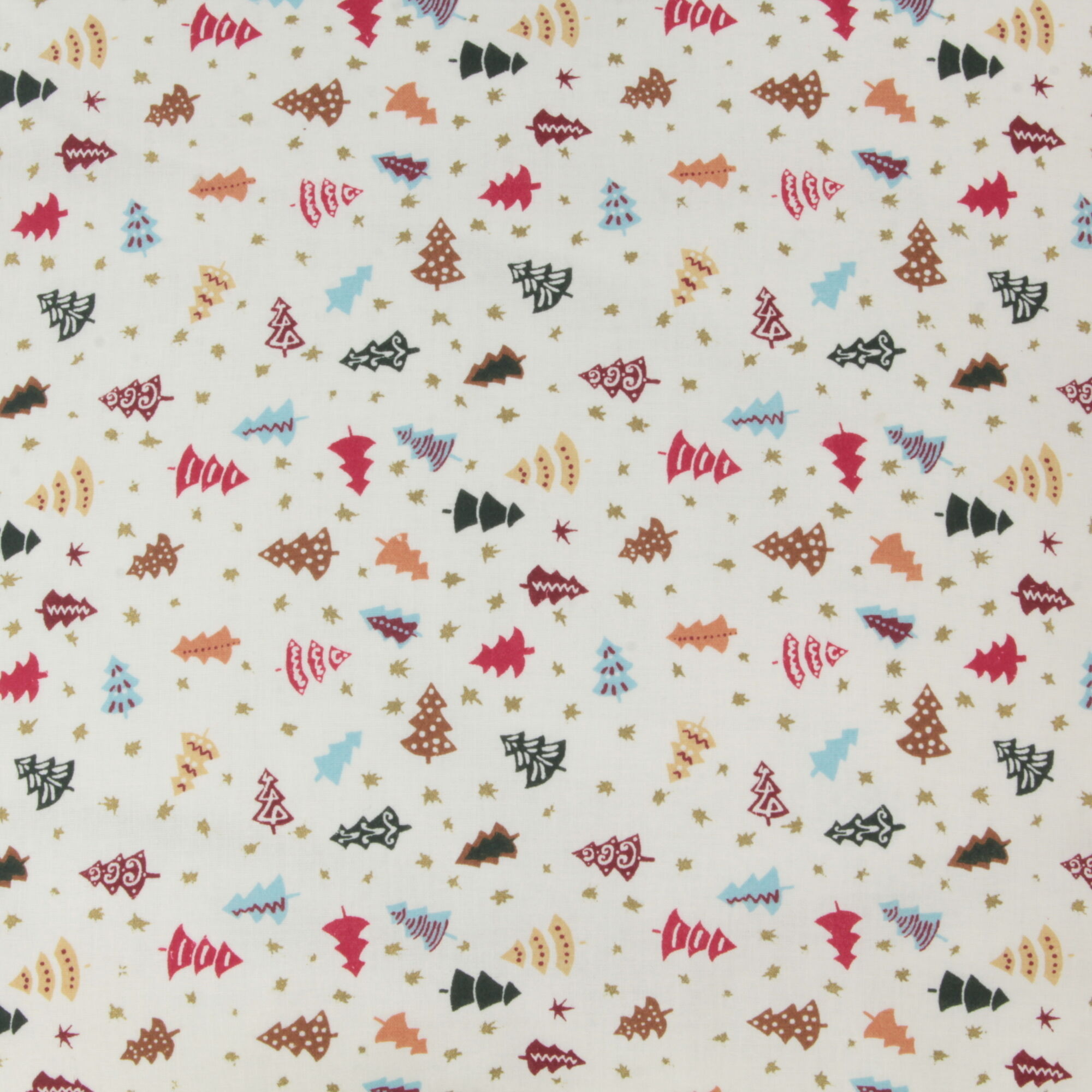 Kissenbezug 40x40 cm Weihnachtsbäume auf Weiß