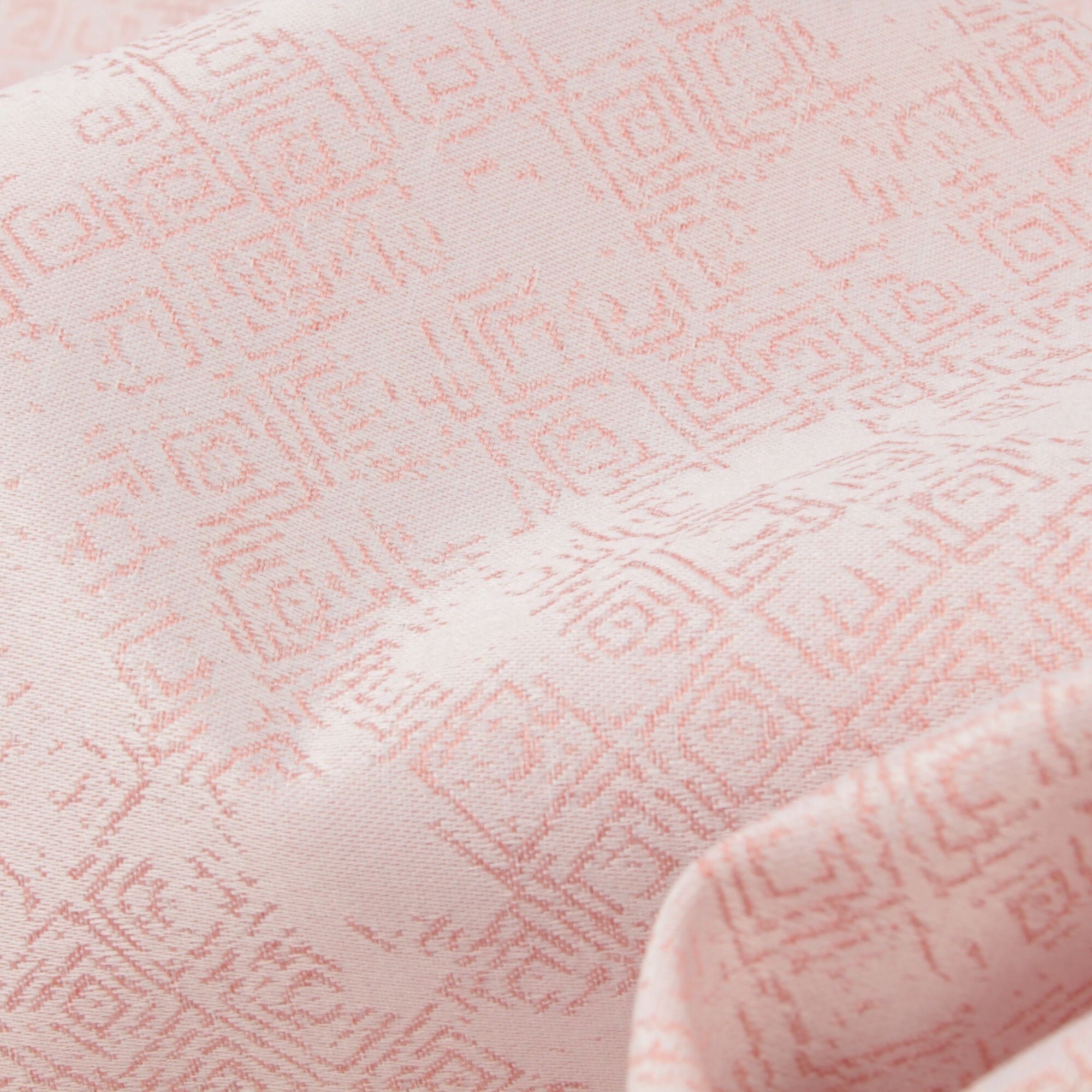 Stoff Meterware Melina Rosa Jacquard Mischgewebe