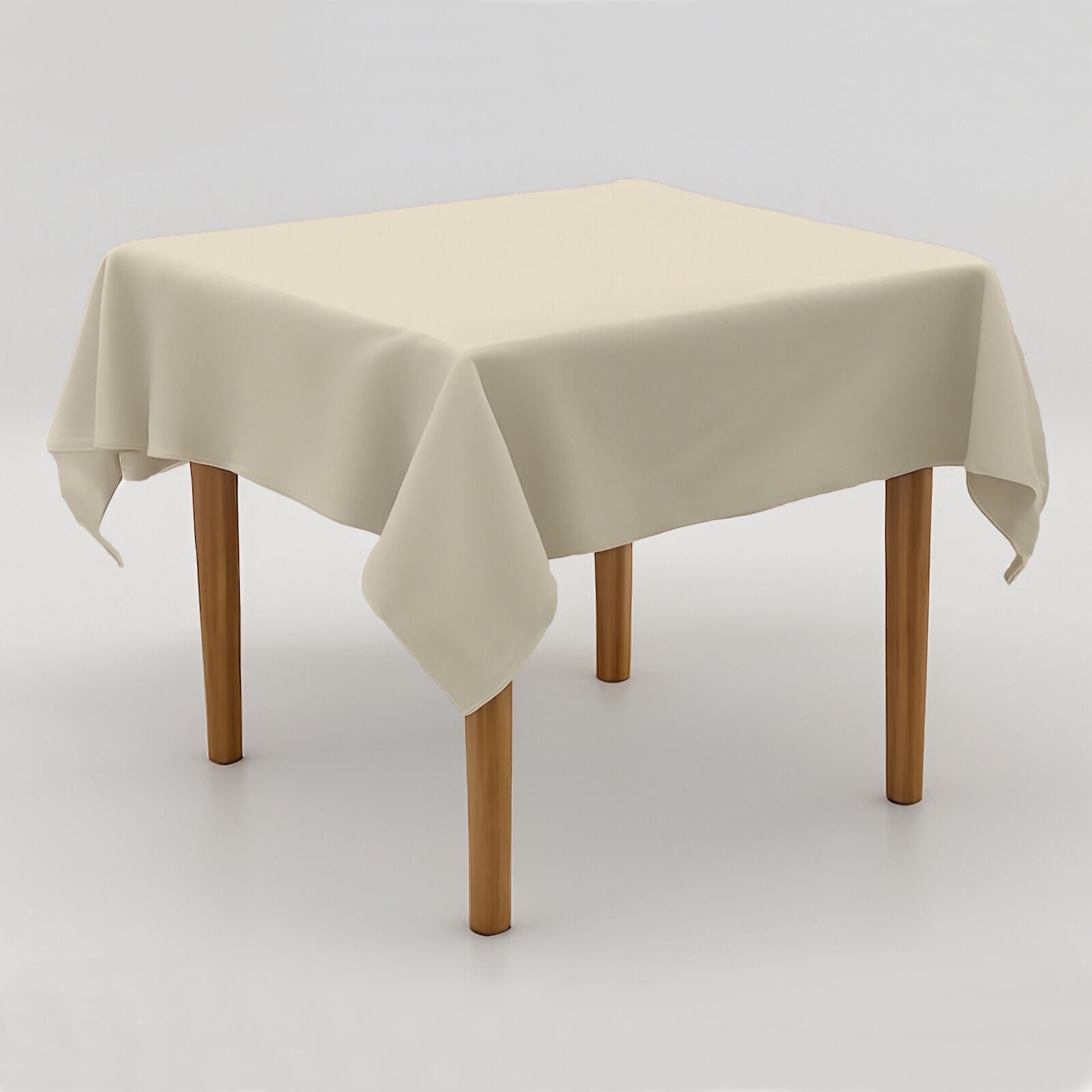 Tischdecke Creme Polyester bügelfrei knitterarm