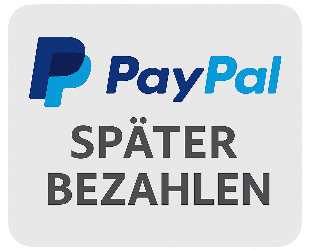 Später bezahlen (Kauf auf Rechnung) per Paypal