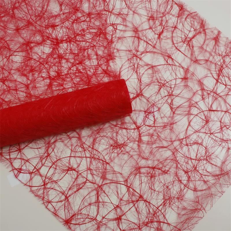 Faserseide Grob Sizoweb Rot