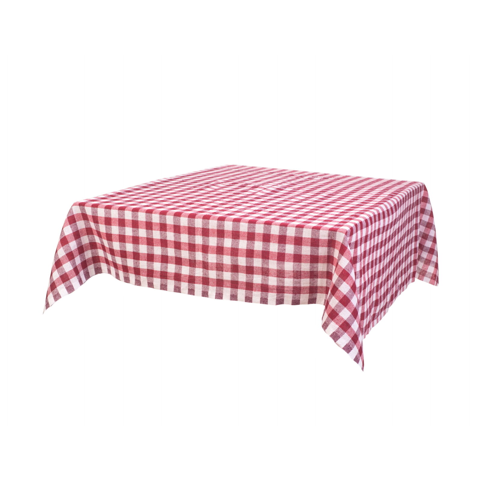 Wachstuch Tischdecke Karo Rot