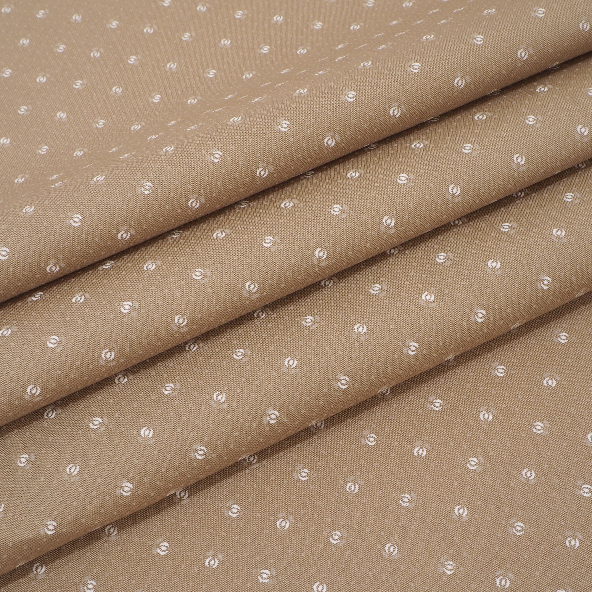 Dirndlstoff Blumen Punkte Lara Beige Tracht