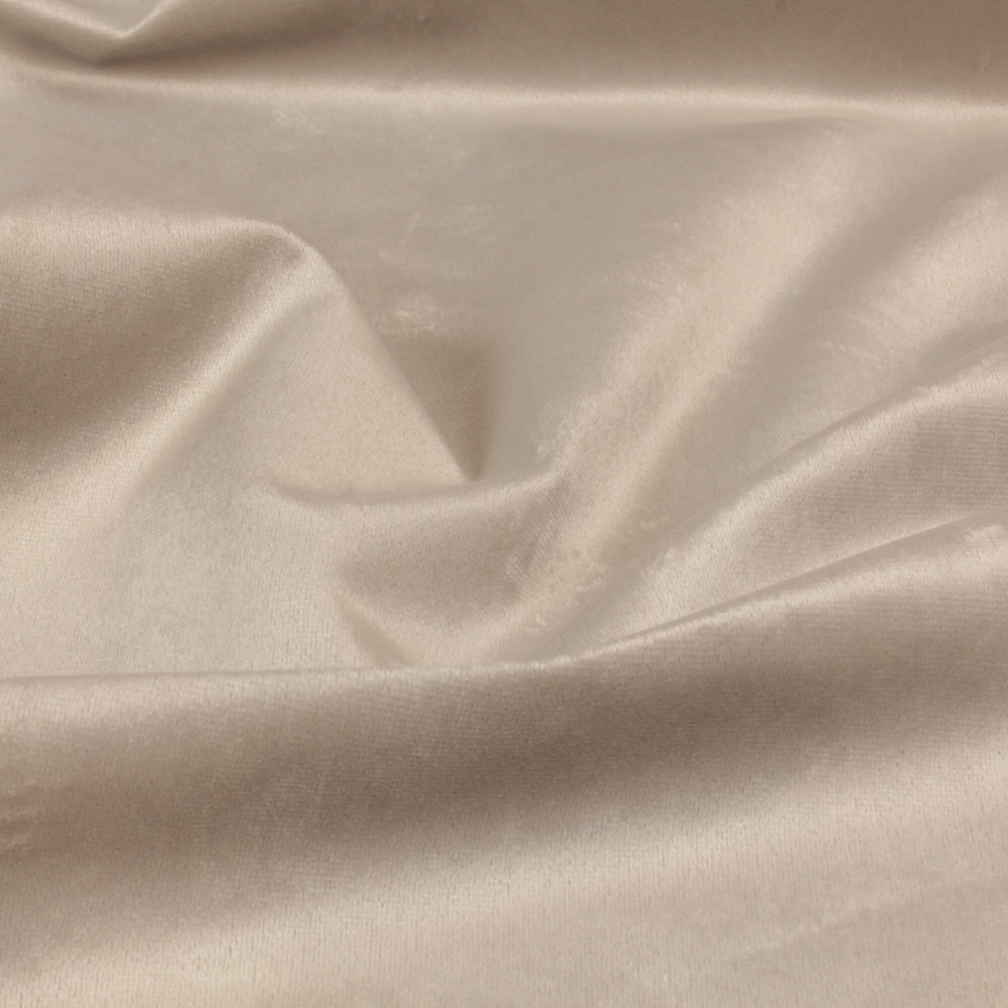 Stoff Meterware Lulin Samt Beige Bezugsstoff