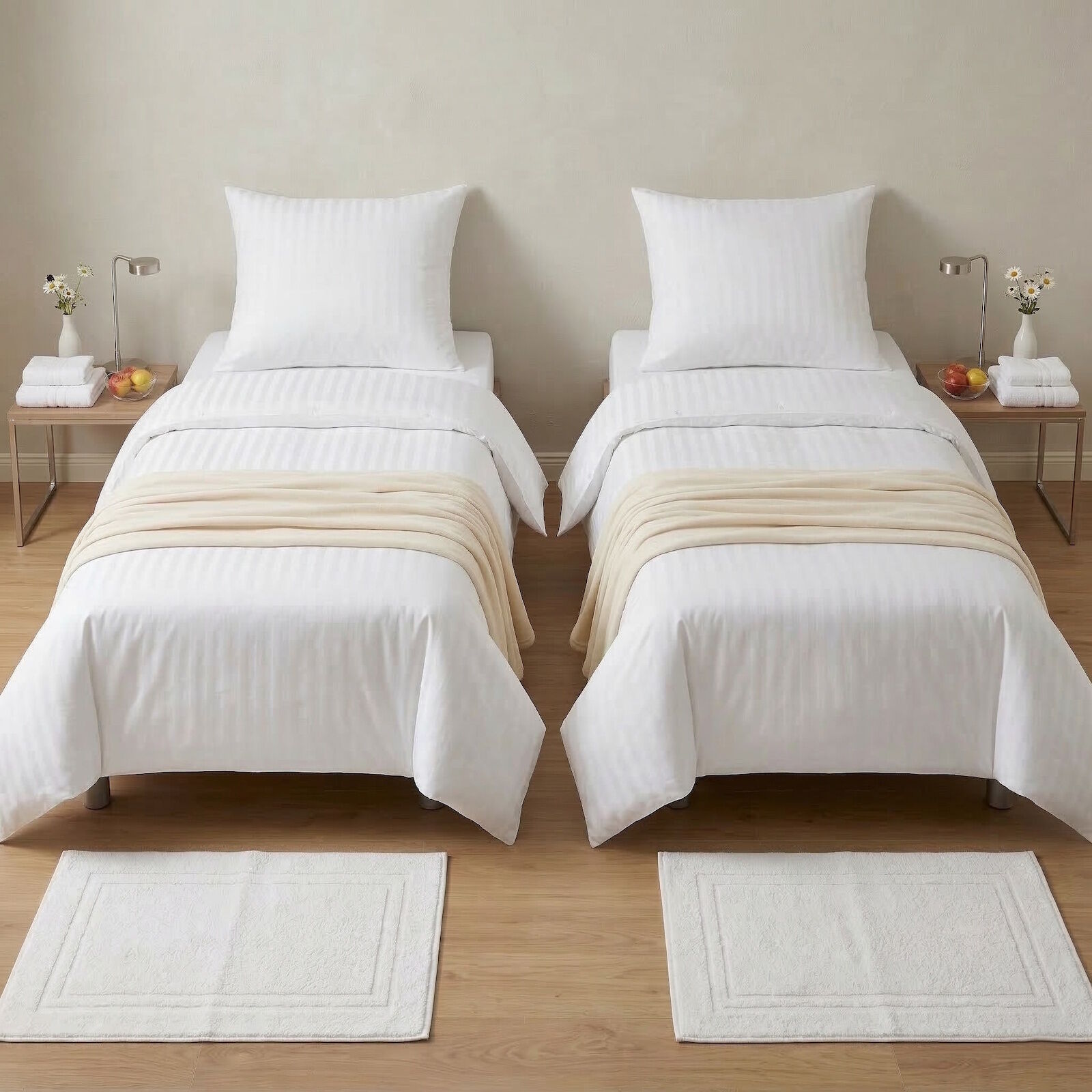 Gäste Komplett Doppelzimmer Ausstattung Klassik Weiß Hotel Pension Unterkunft